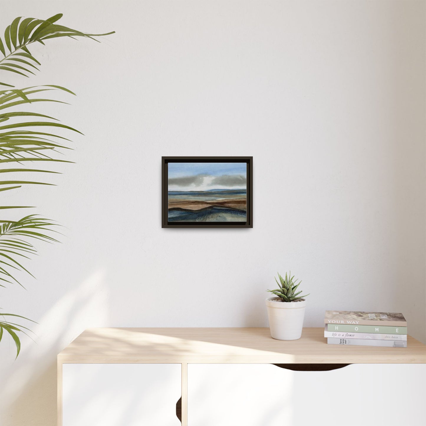 Matte Canvas Landscape, Framed (Multi-color)