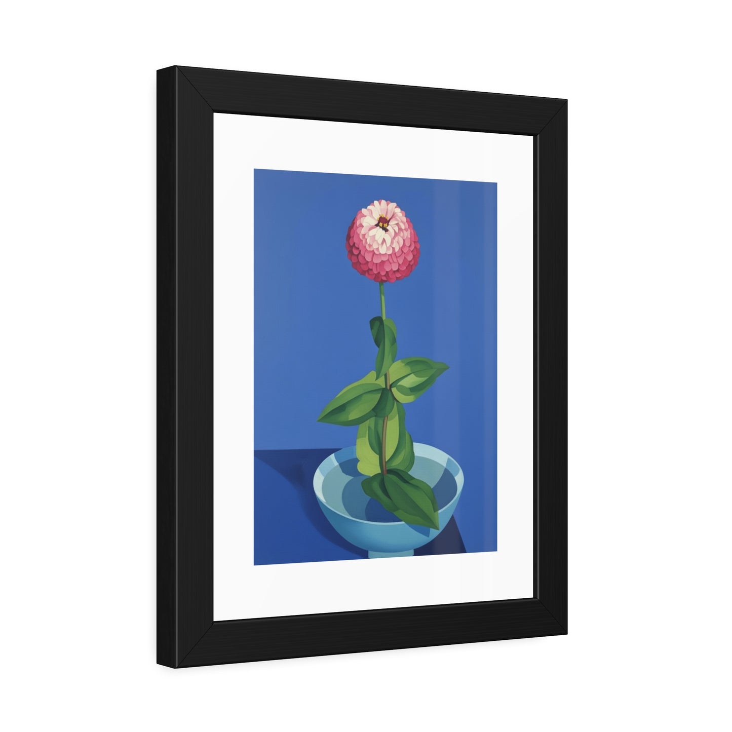 Framed Poster — Pink Bloom Still Life Wall Art