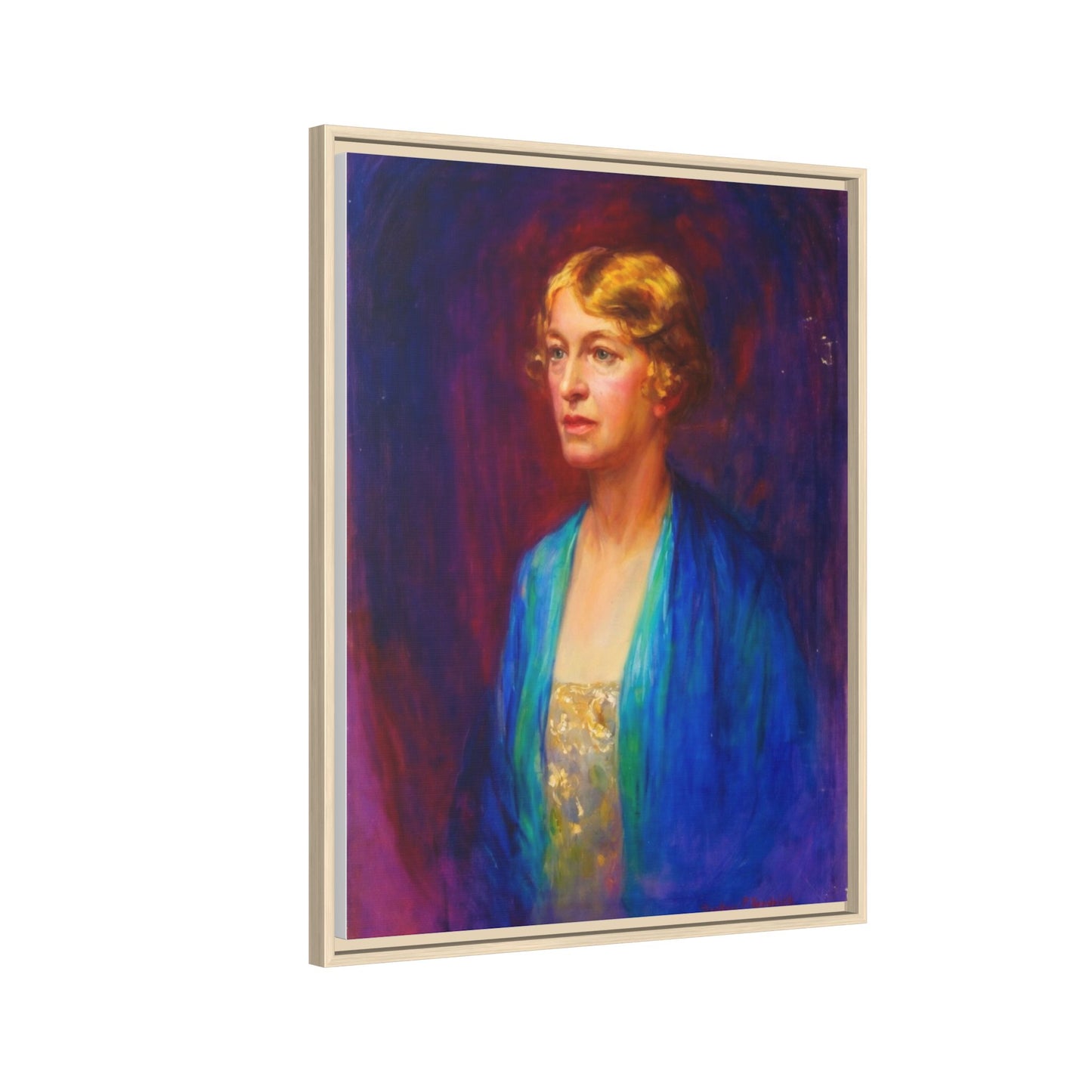 Matte Canvas Portrait , Framed (Multi-color)