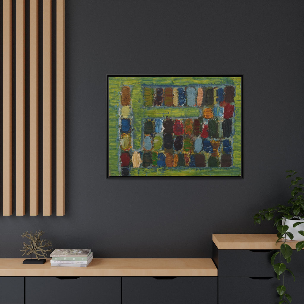 JMC-1970-3 by Jean-Michel Coulon Matte Canvas Framed Wall Art Print