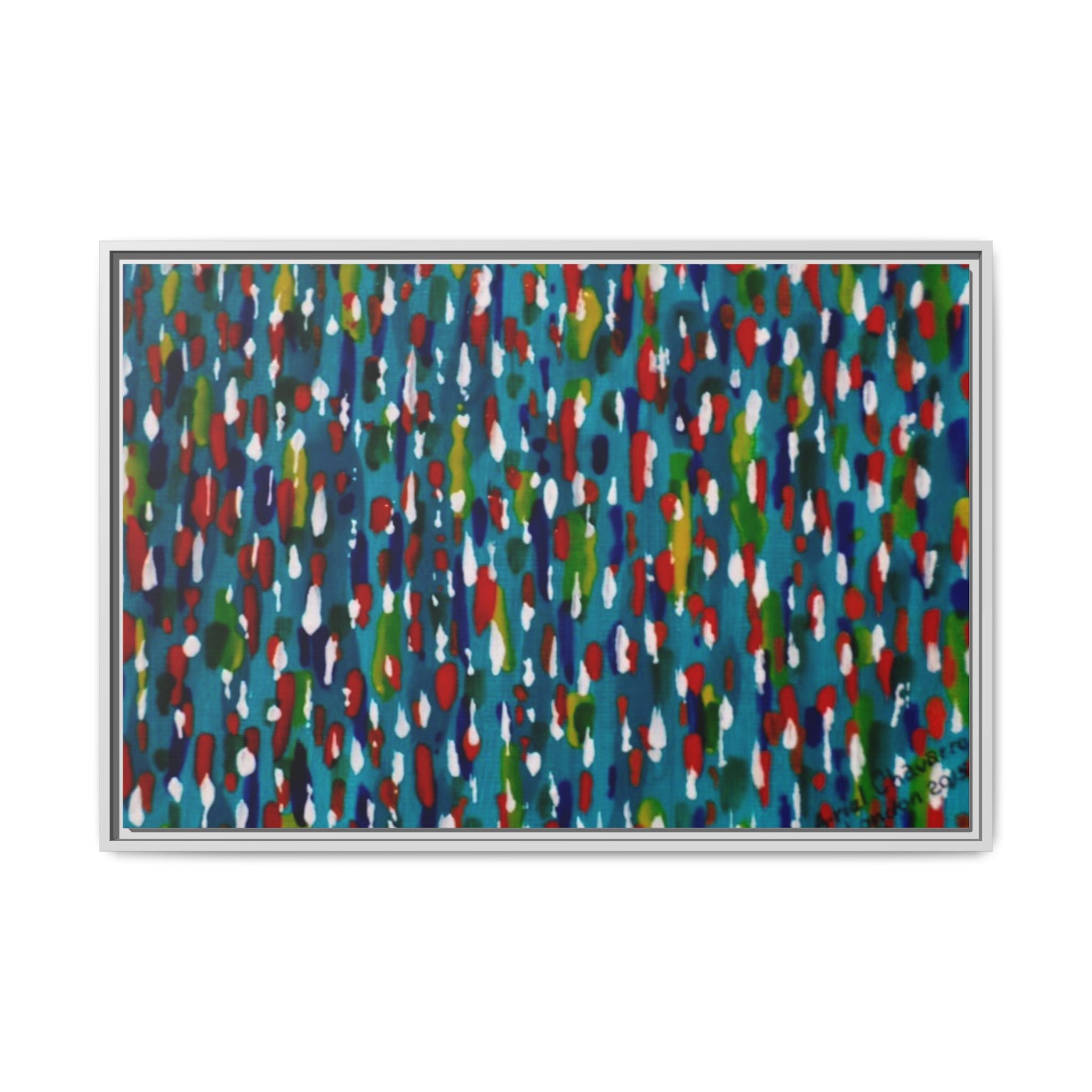 Colours Of The Soul Reflecting On Water by Ariel Chavarro Avila Matte Canvas Framed Art