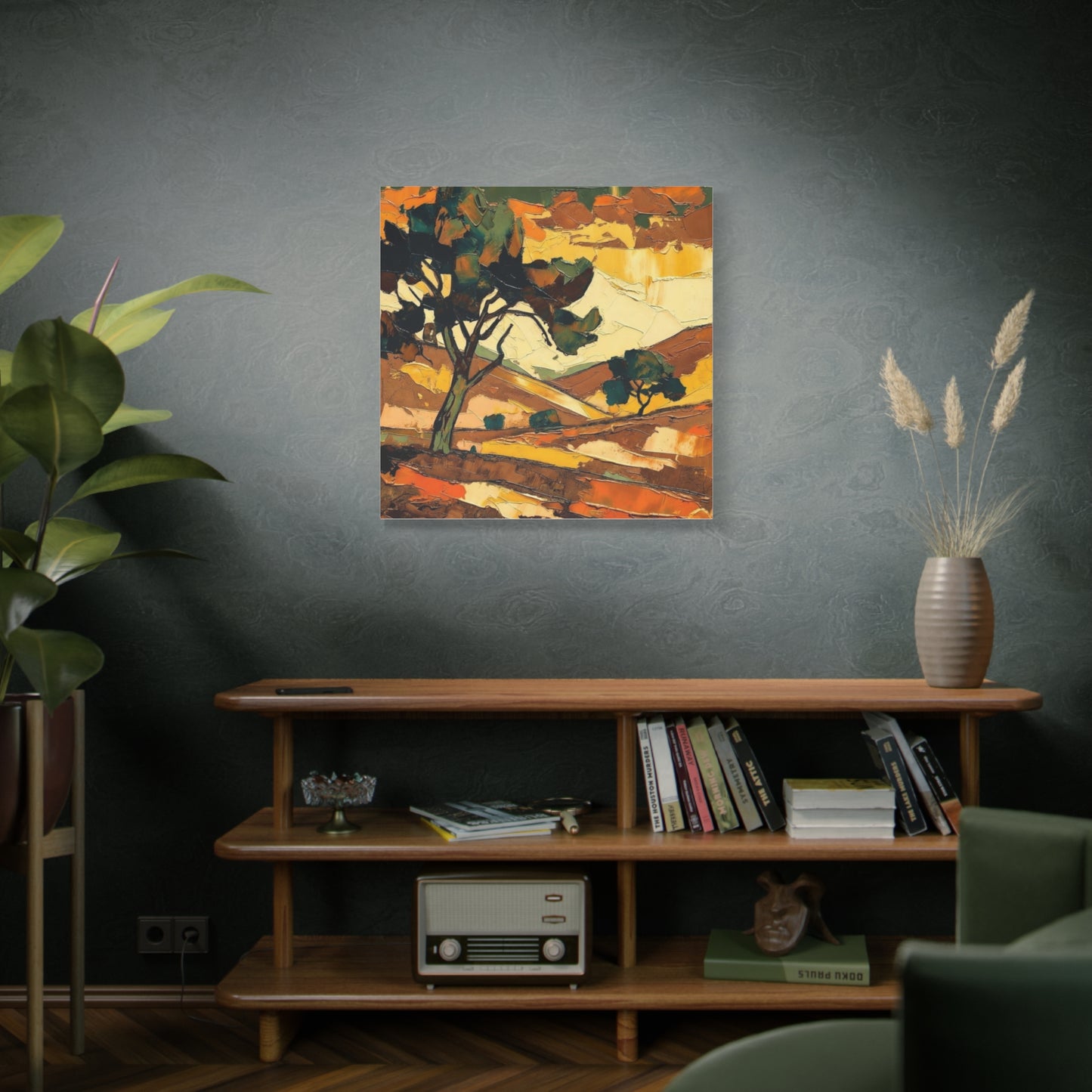 Abstract Autumn Landscape Canvas