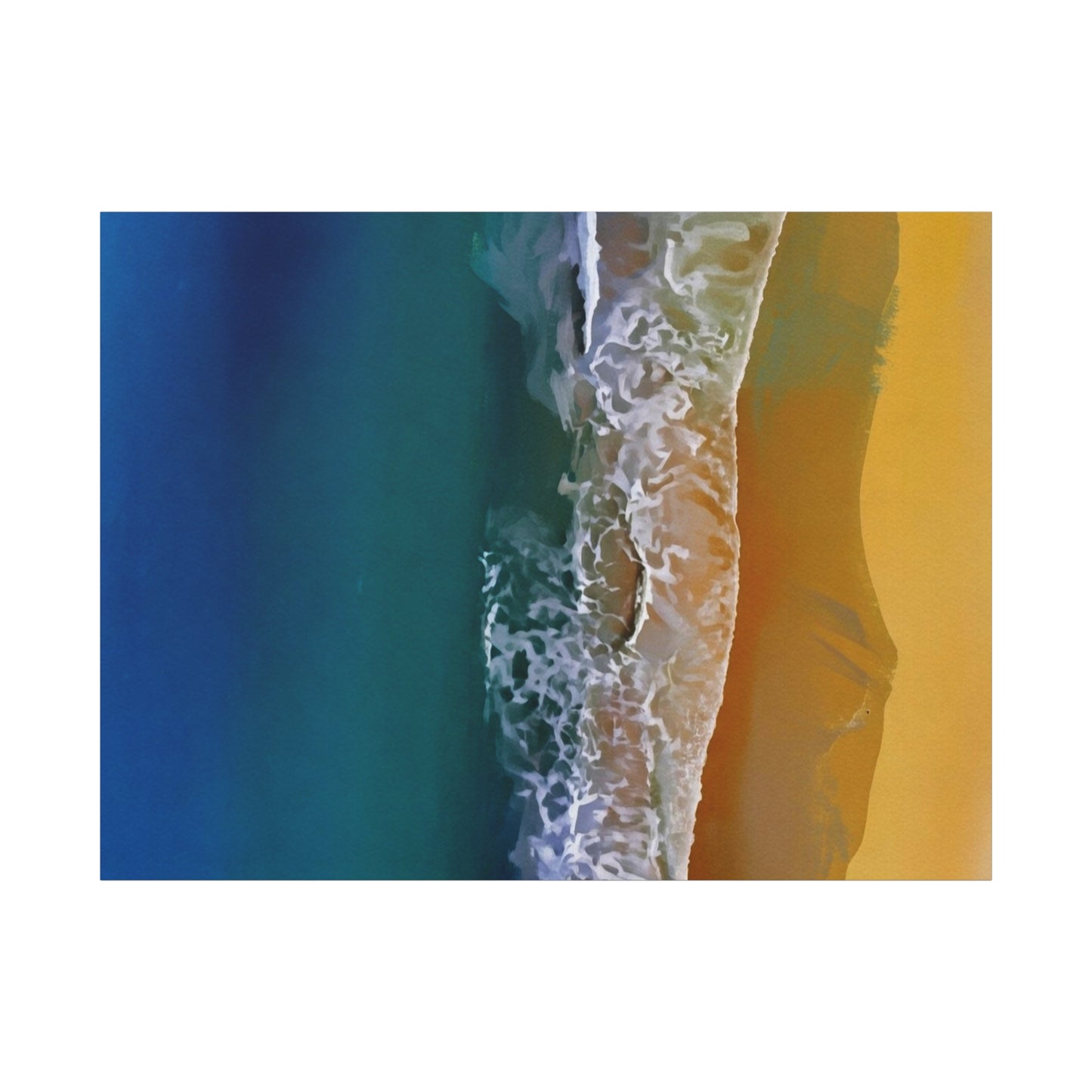 Coastal Waves Matte Canvas Print — Ocean Beach Wall Art