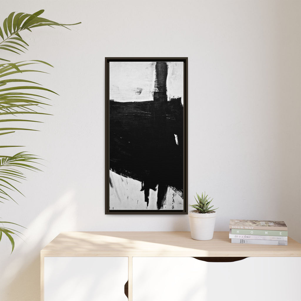 Sabra by Franz Kline Abstract Matte Canvas Framed Wall Art Print