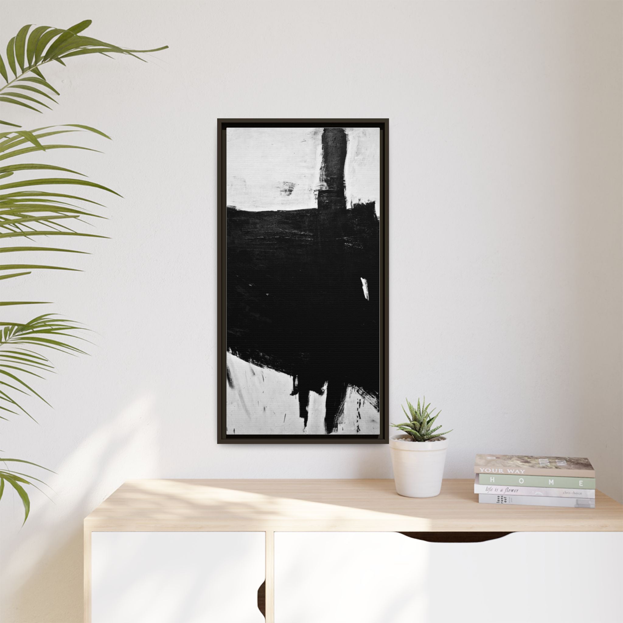 Sabra by Franz Kline Abstract Matte Canvas Framed Wall Art Print