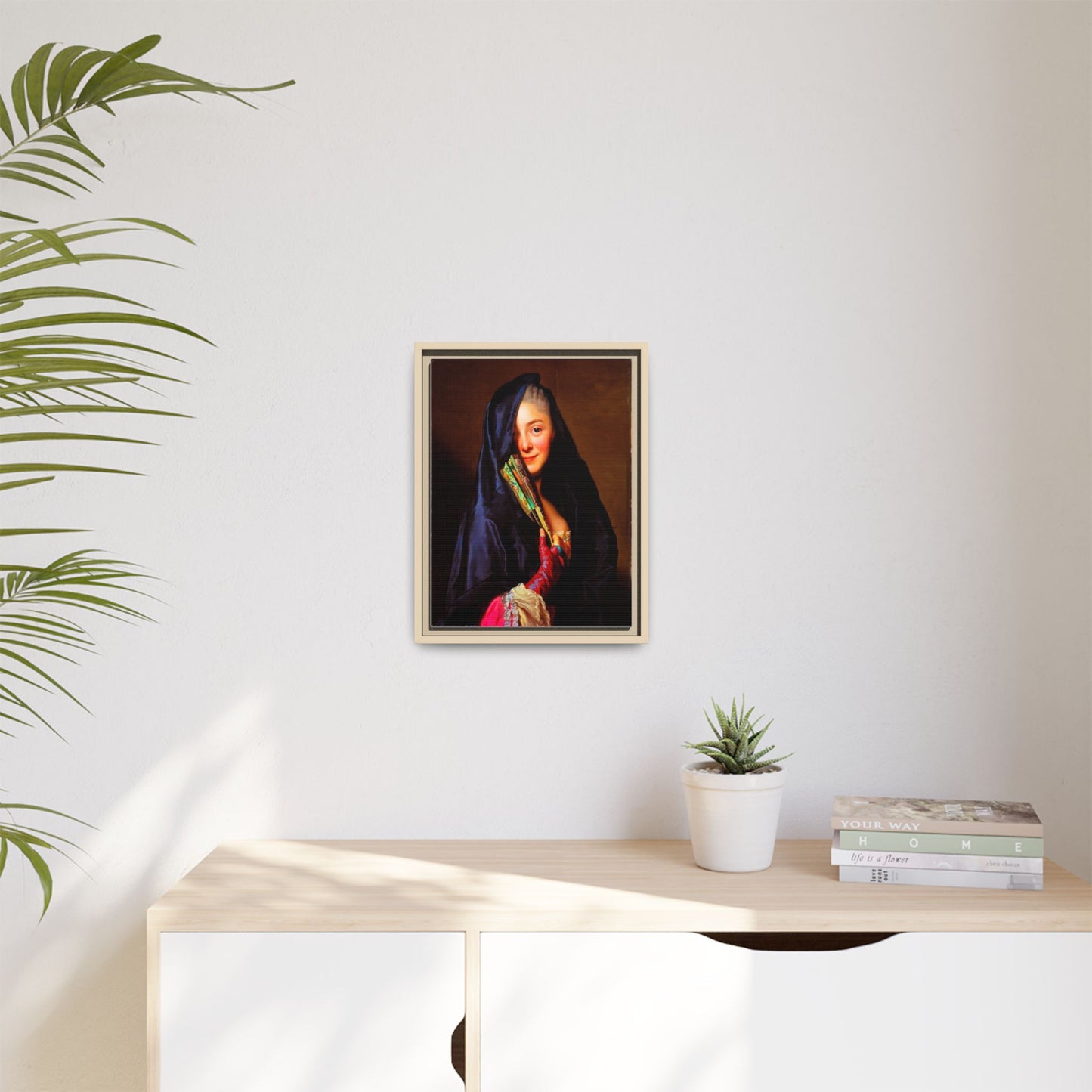 Framed Matte Canvas Wall Art — Classical Portrait Print