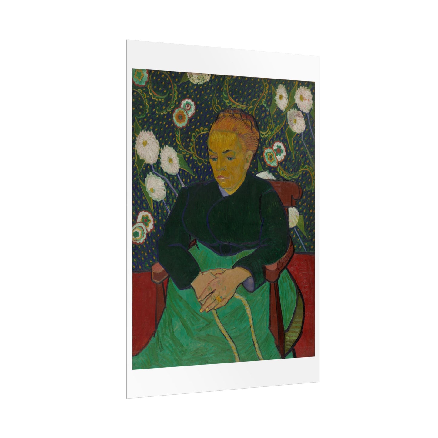 Madame Roulin Rocking the Cradle (La berceuse) by Vincent Van Gogh Wall Art Print