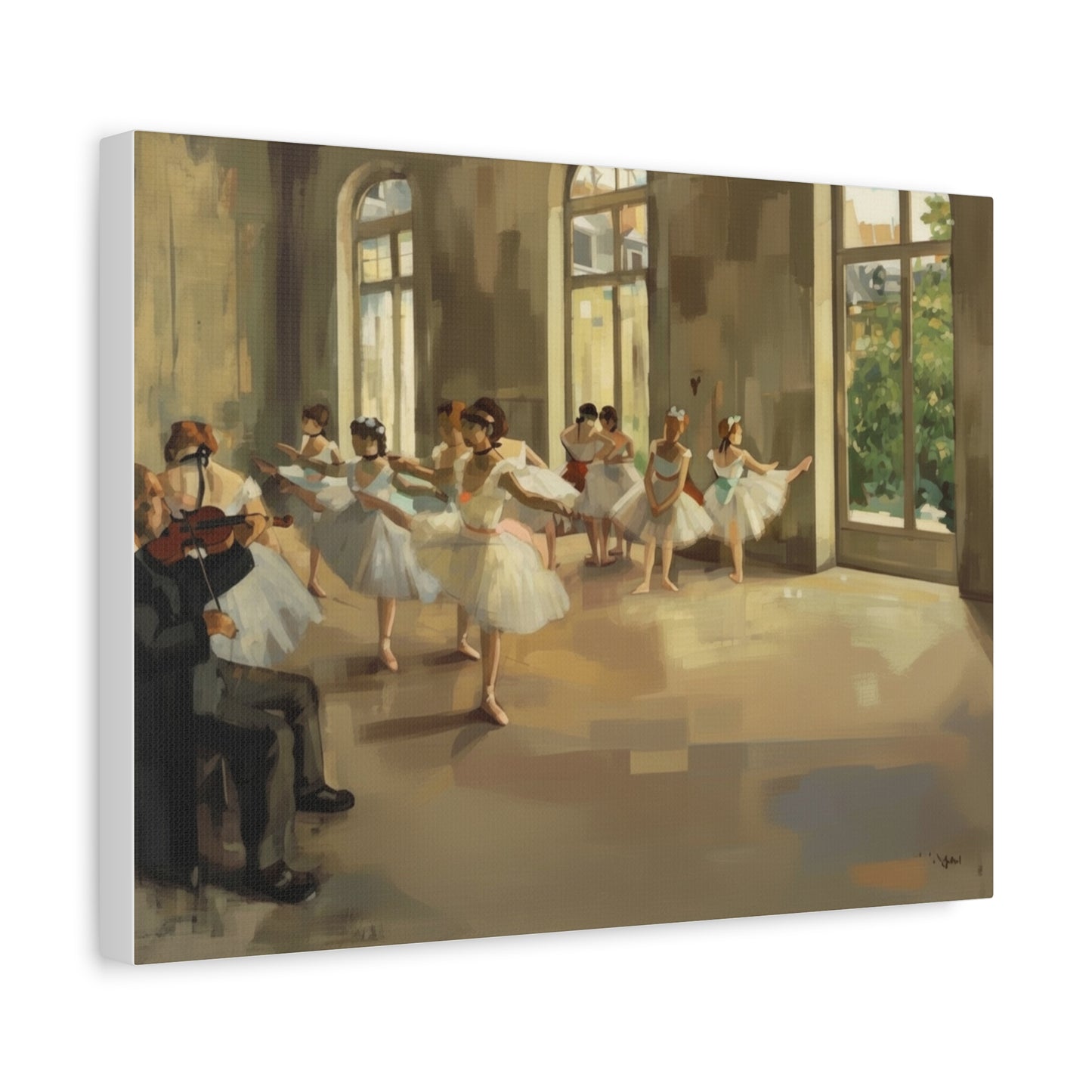 Ballet Rehearsal Matte Canvas
