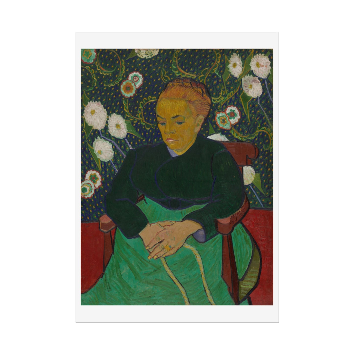 Madame Roulin Rocking the Cradle (La berceuse) by Vincent Van Gogh Wall Art Print