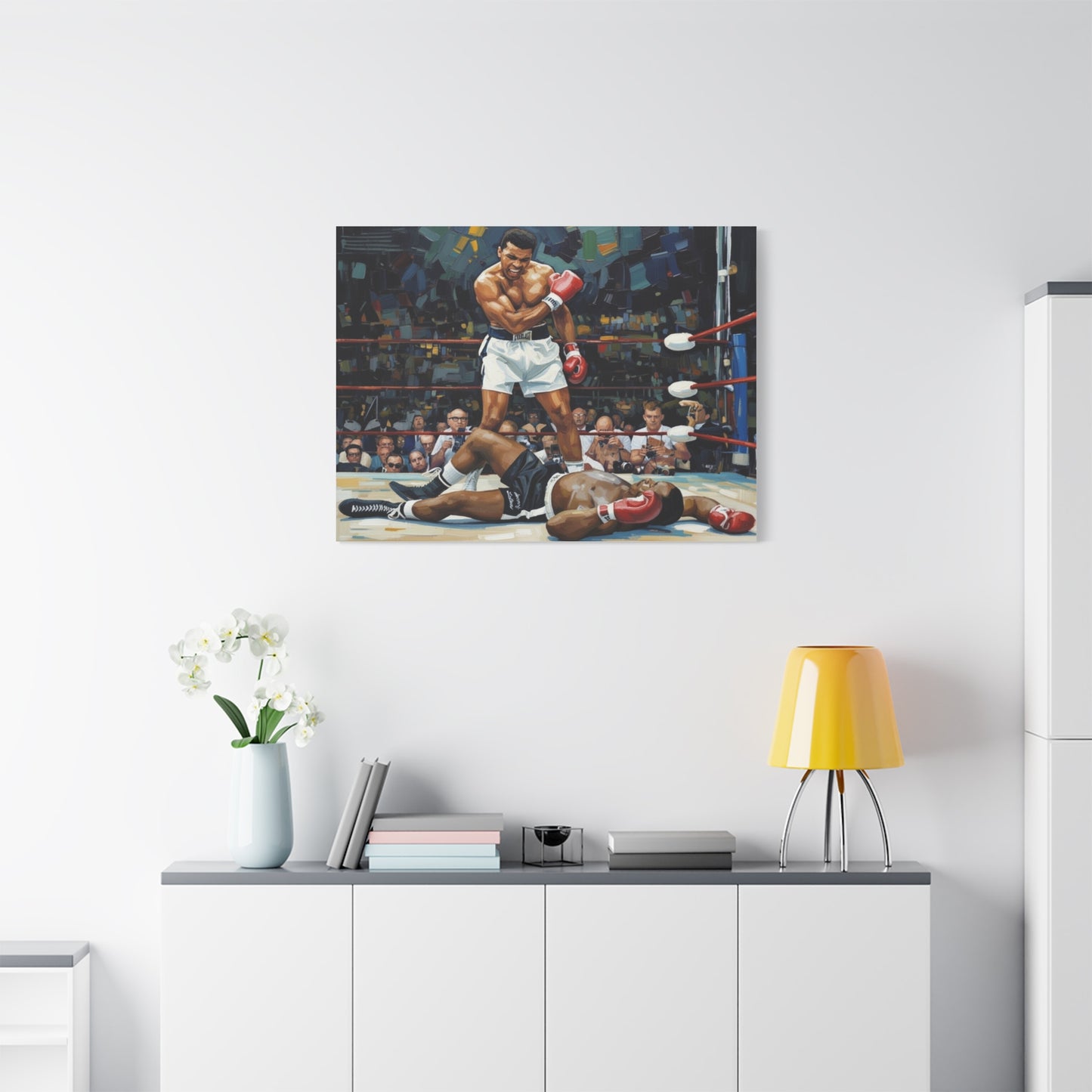Muhammad Ali 'The Knockout' Matte Canvas Wall Art