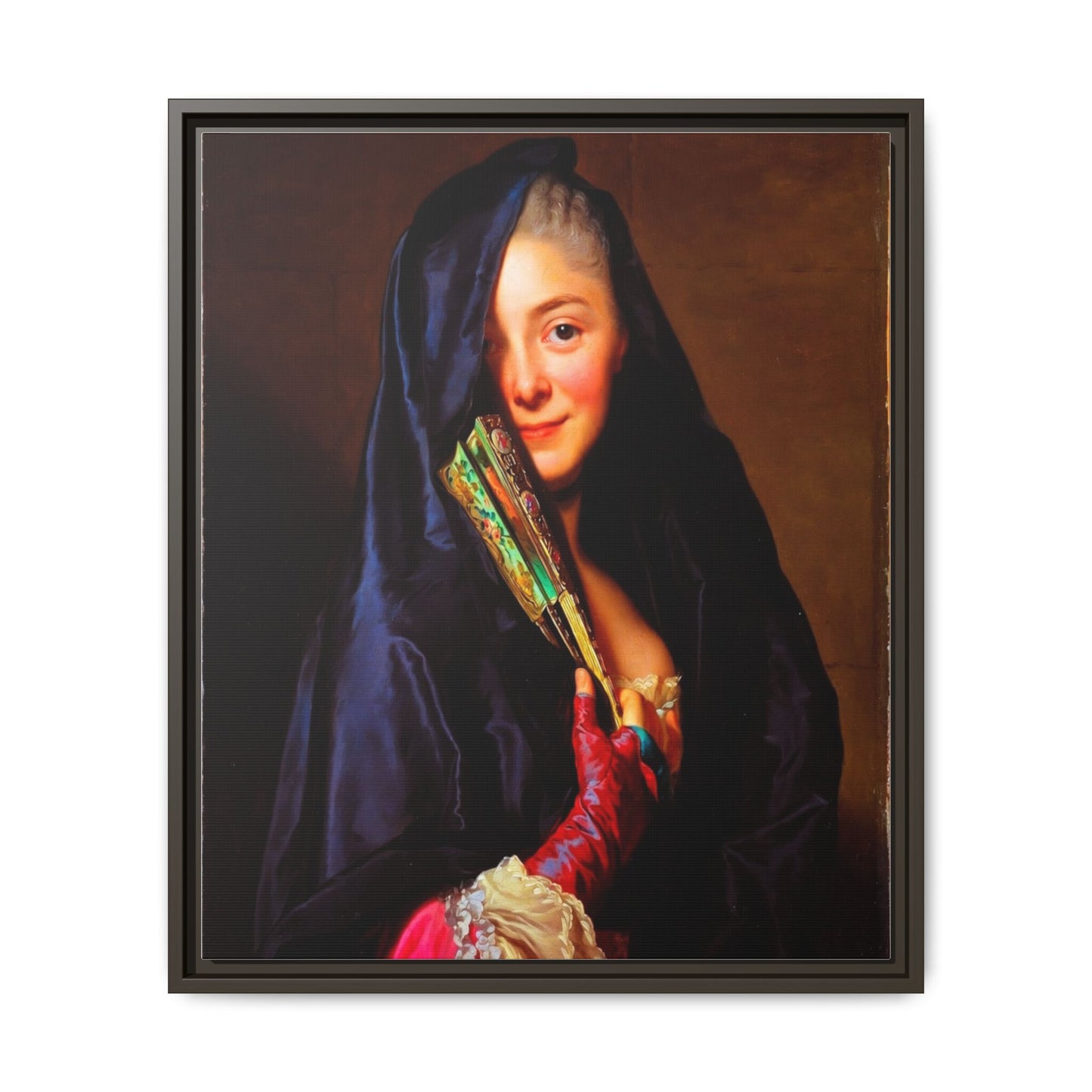 Framed Matte Canvas Wall Art — Classical Portrait Print
