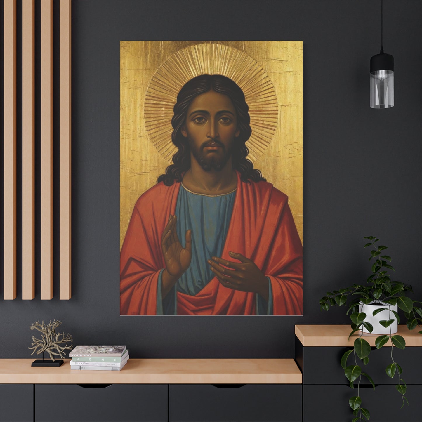 Christ Pantocrator Matte Canvas Wall Art — Stretched Religious Icon