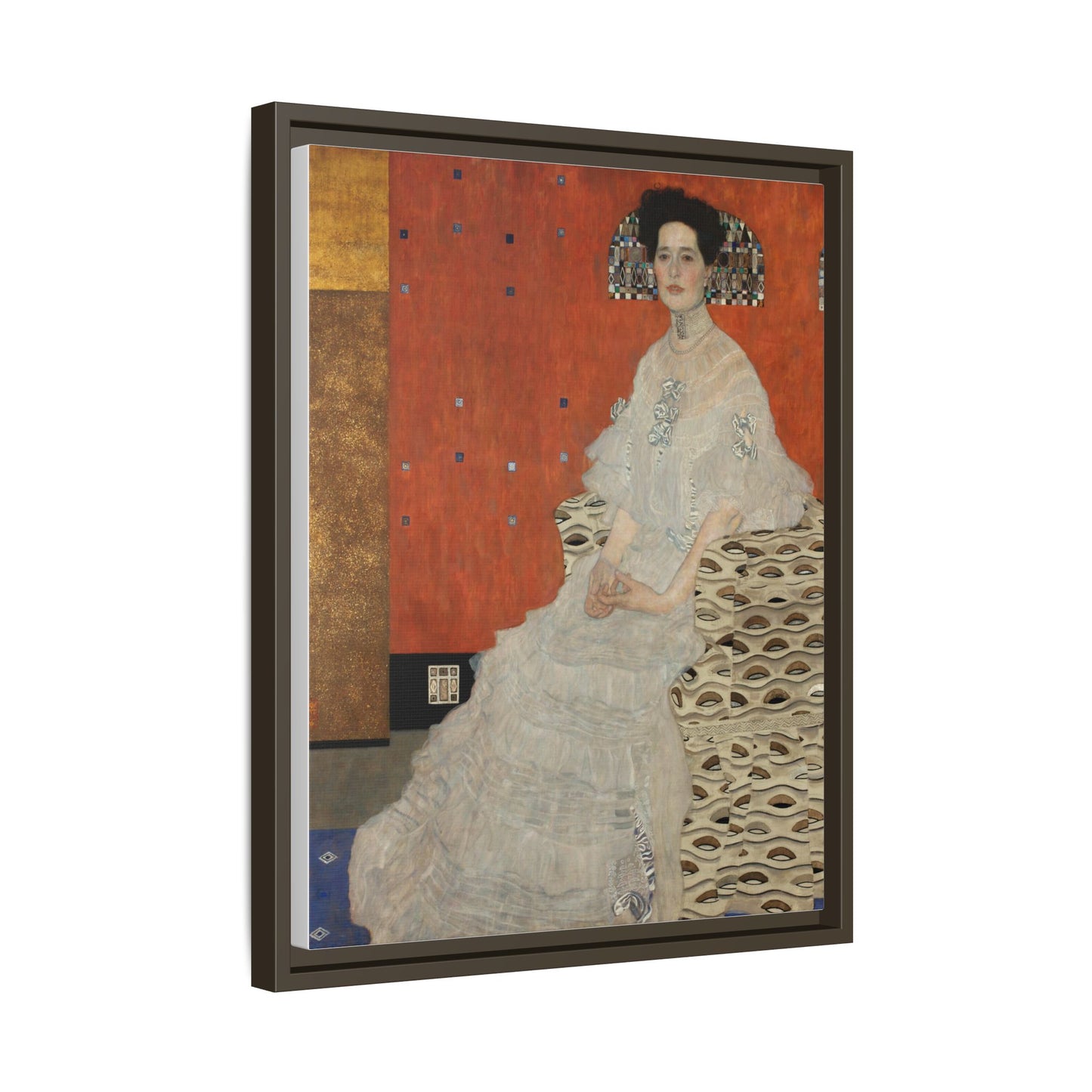 Fritza Riedler by Gustav Klimt Framed Matte Canvas Wall Art Print