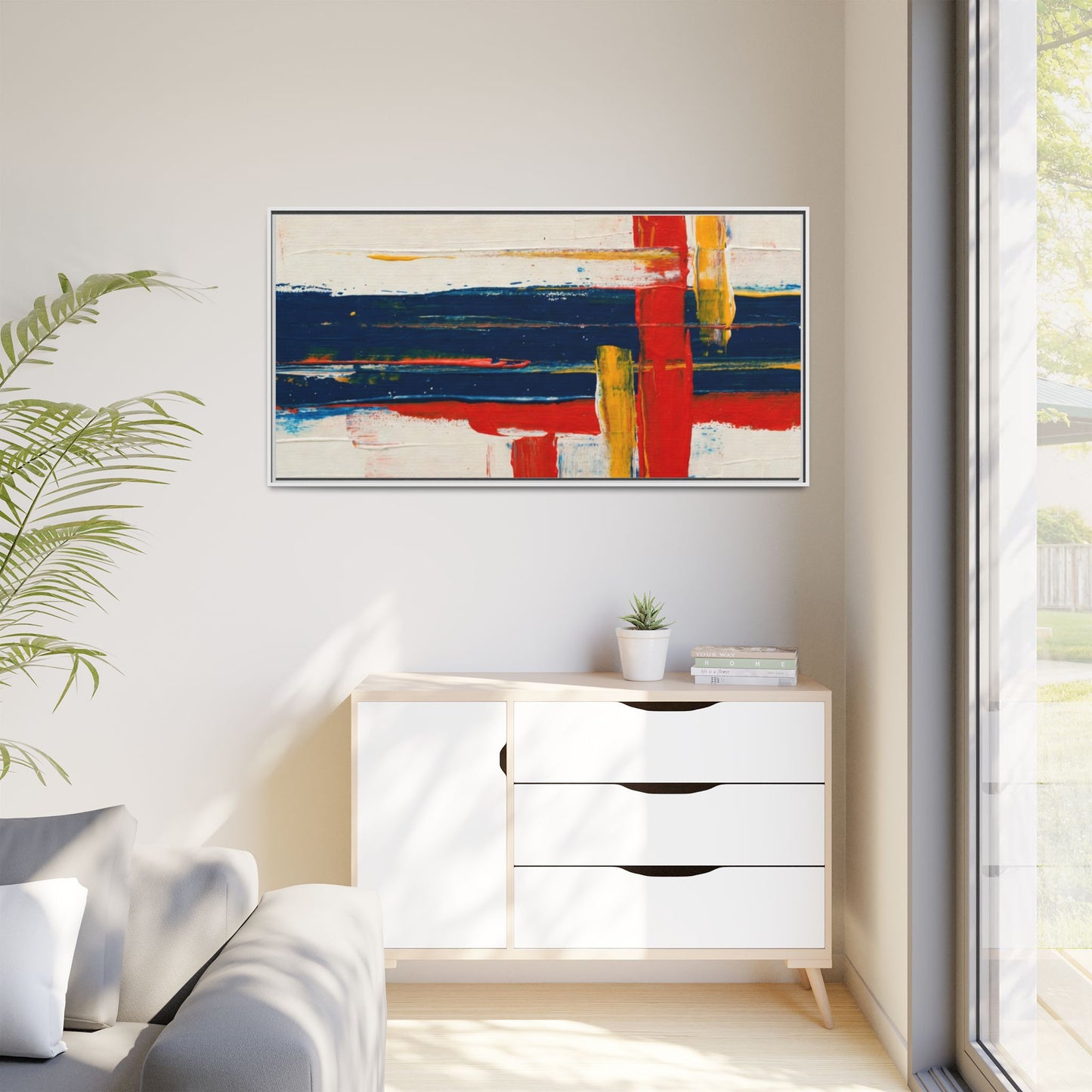Matte Canvas, Framed (Multi-color)