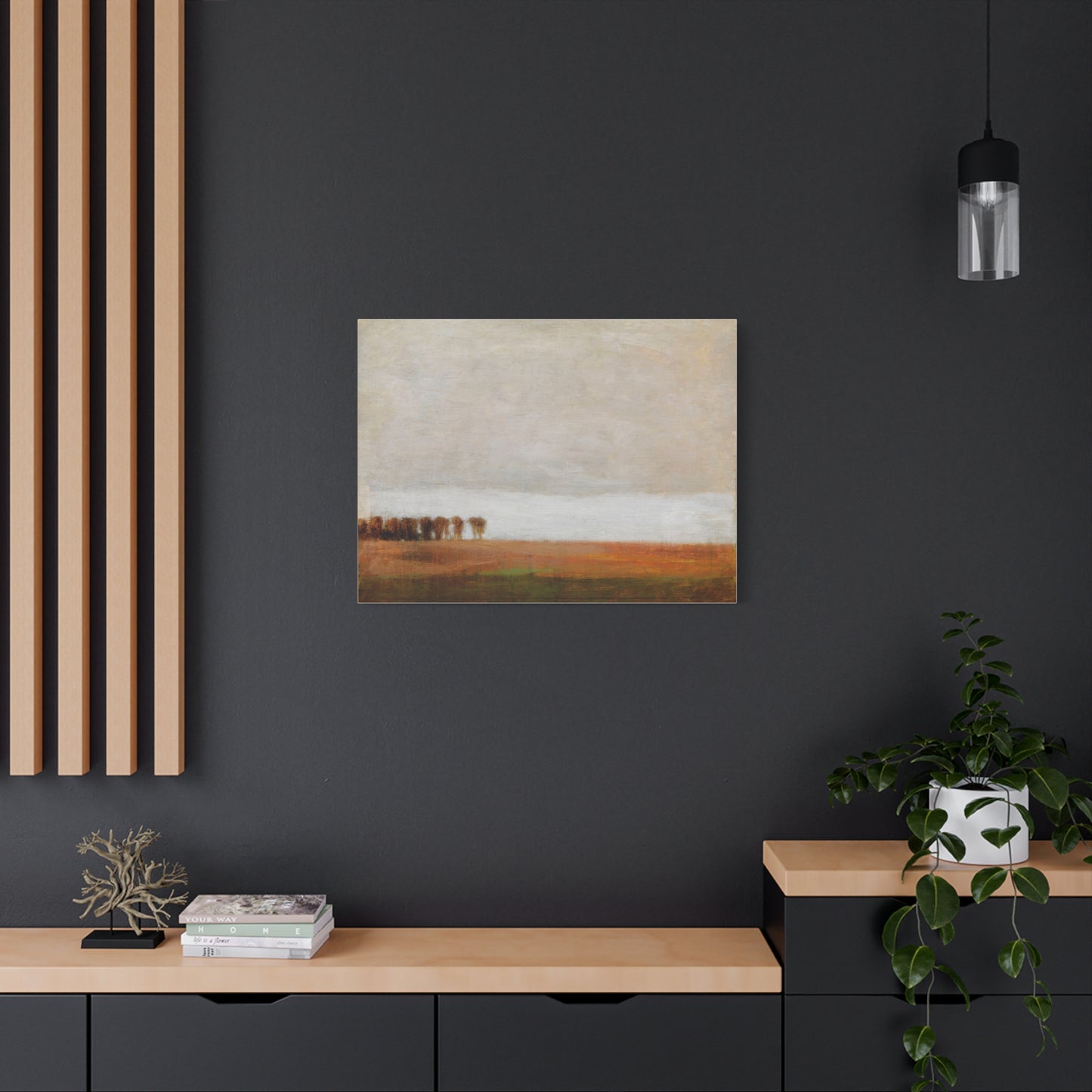 View of Jaegersborg Allé, North of Copenhagen by Vilhelm Hammershøi Canvas Wall Art Print