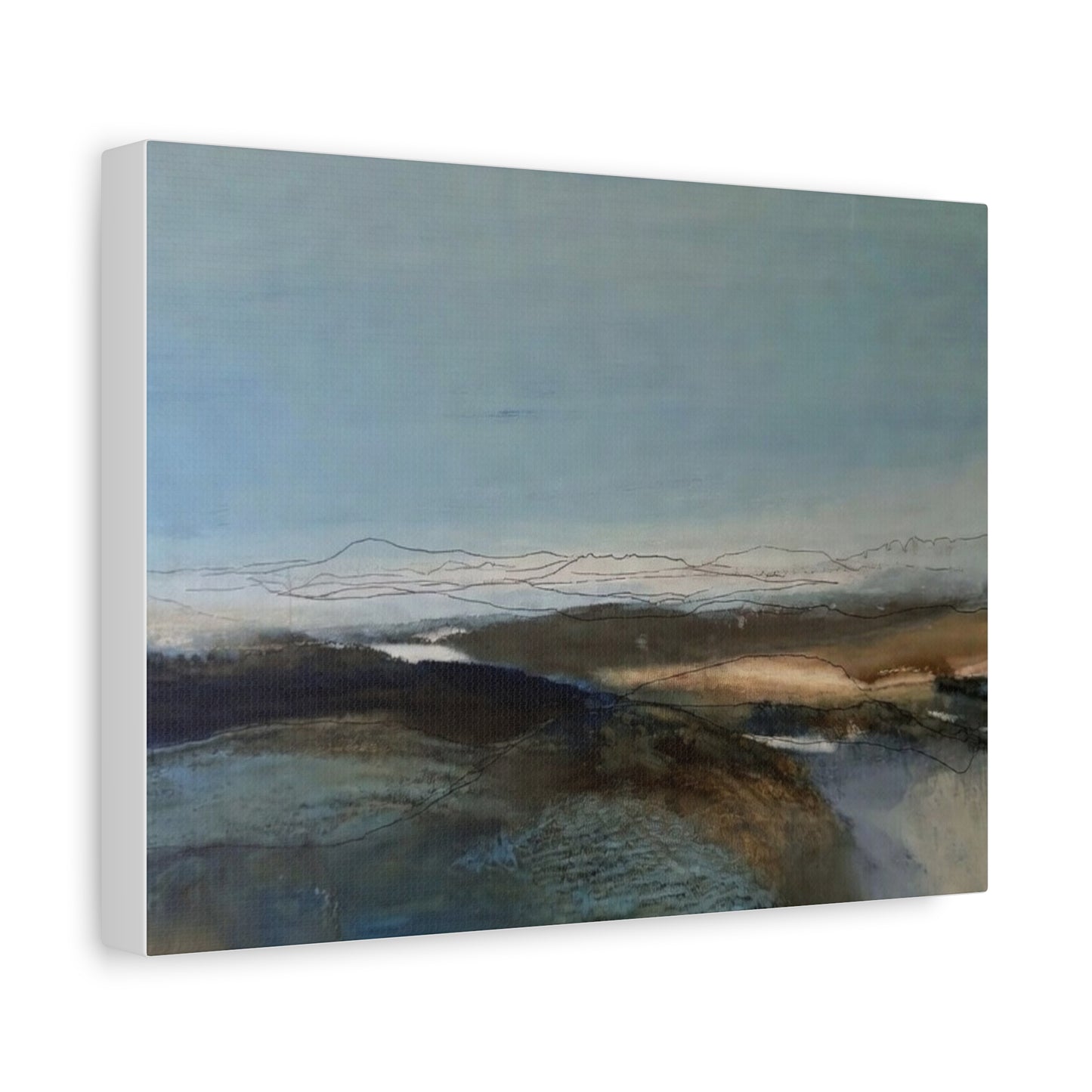 Blue landscape Matte Canvas, Stretched, 1.25"
