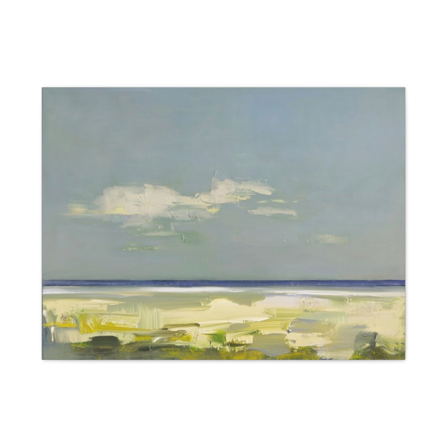Coastal Breeze Abstract Canvas - Matte Stretched Wall Art