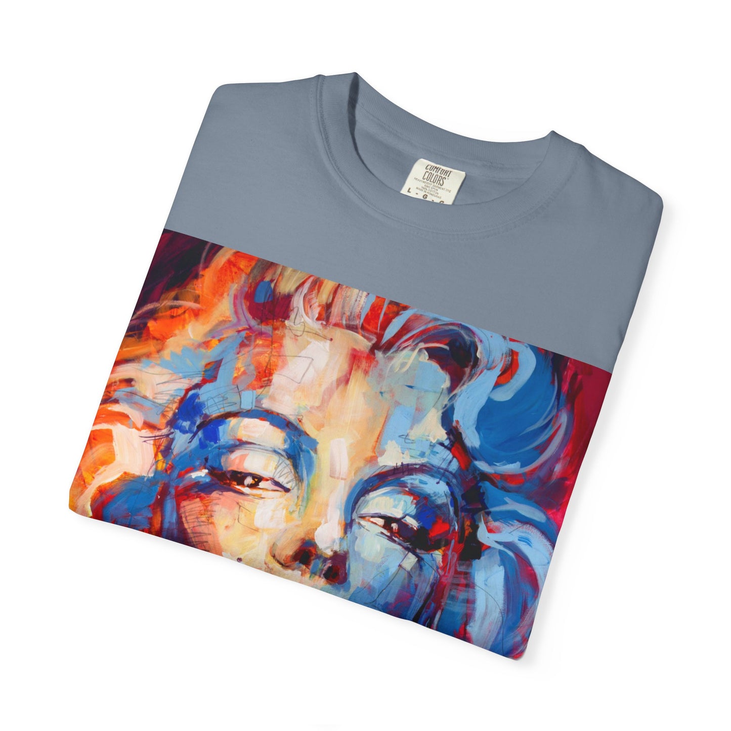 Artistic Pop Portrait T-Shirt — Colorful Marilyn-Inspired Graphic Tee