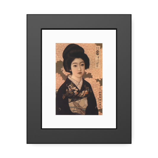 Sakura Masamune by Kitano Tsunetomgi Japanese Geisha Portrait Framed Poster Wall Art
