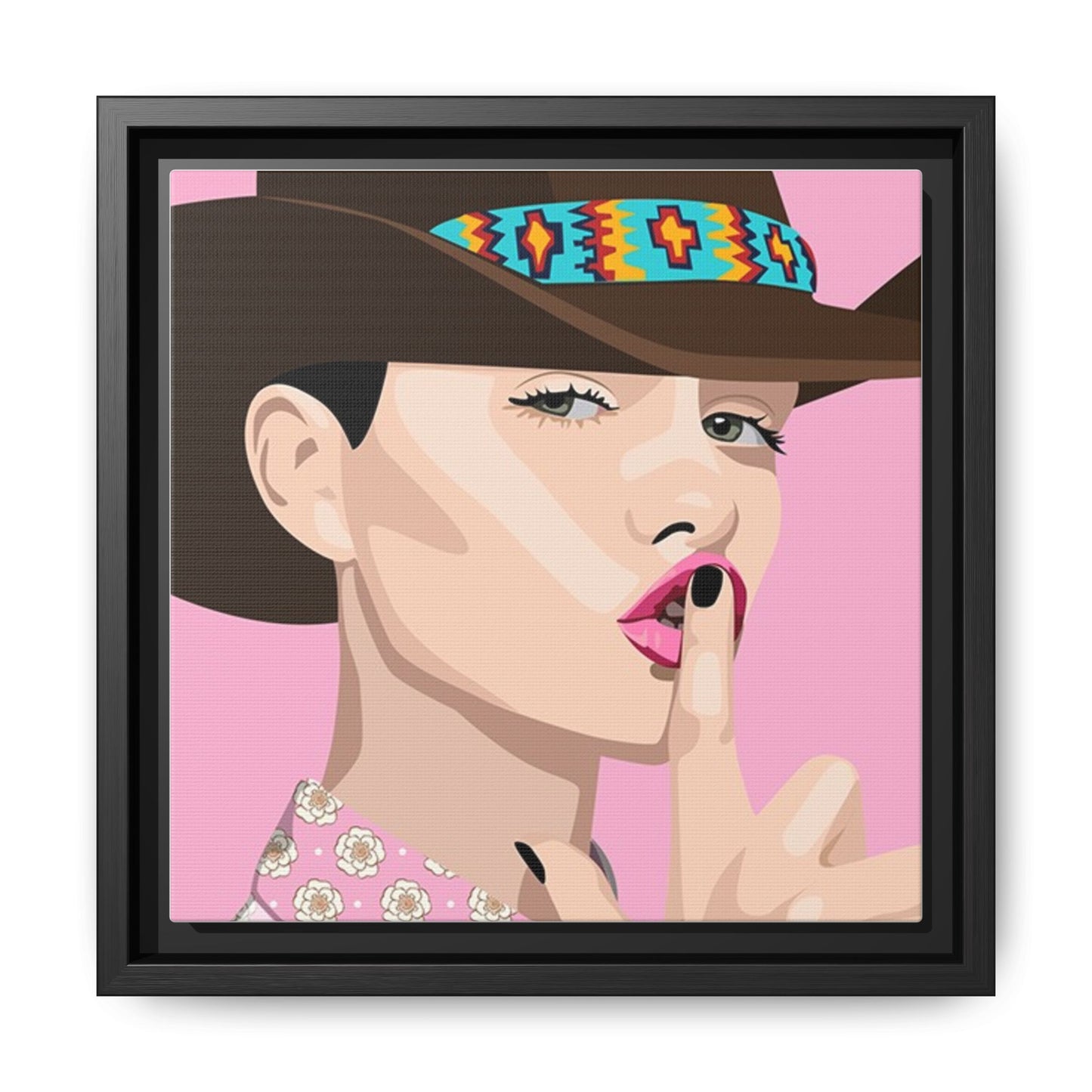 Vivid 63 by Orit Fuchs Matte Framed Canvas Wall Art