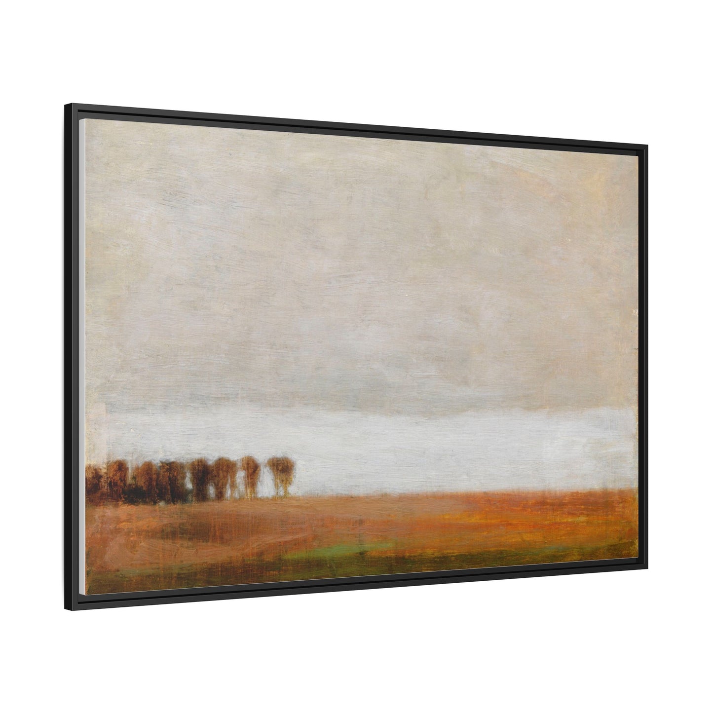 View of Jaegersborg Allé, North of Copenhagen by Vilhelm Hammershøi Framed Matte Canvas Wall Art Print