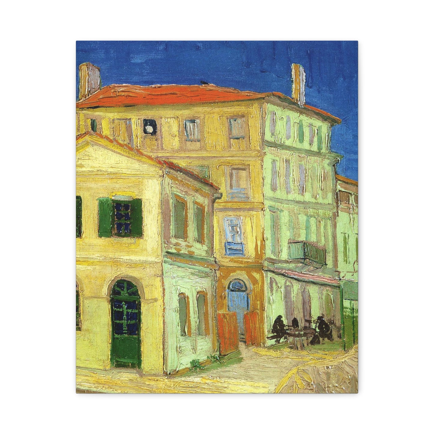 The Yellow House by Vincent van Gogh Matte Canvas Art – Stretched 1.25"