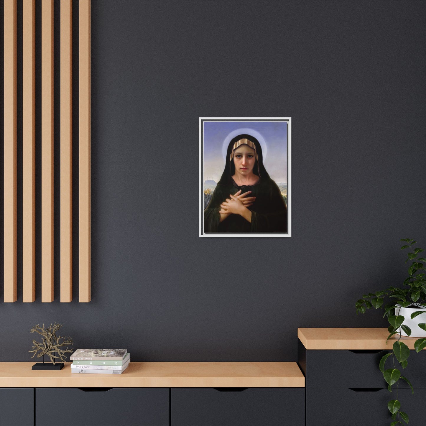 Virgo Solitudinis by William Adolphe Bouguereau Framed Matte Canvas Print