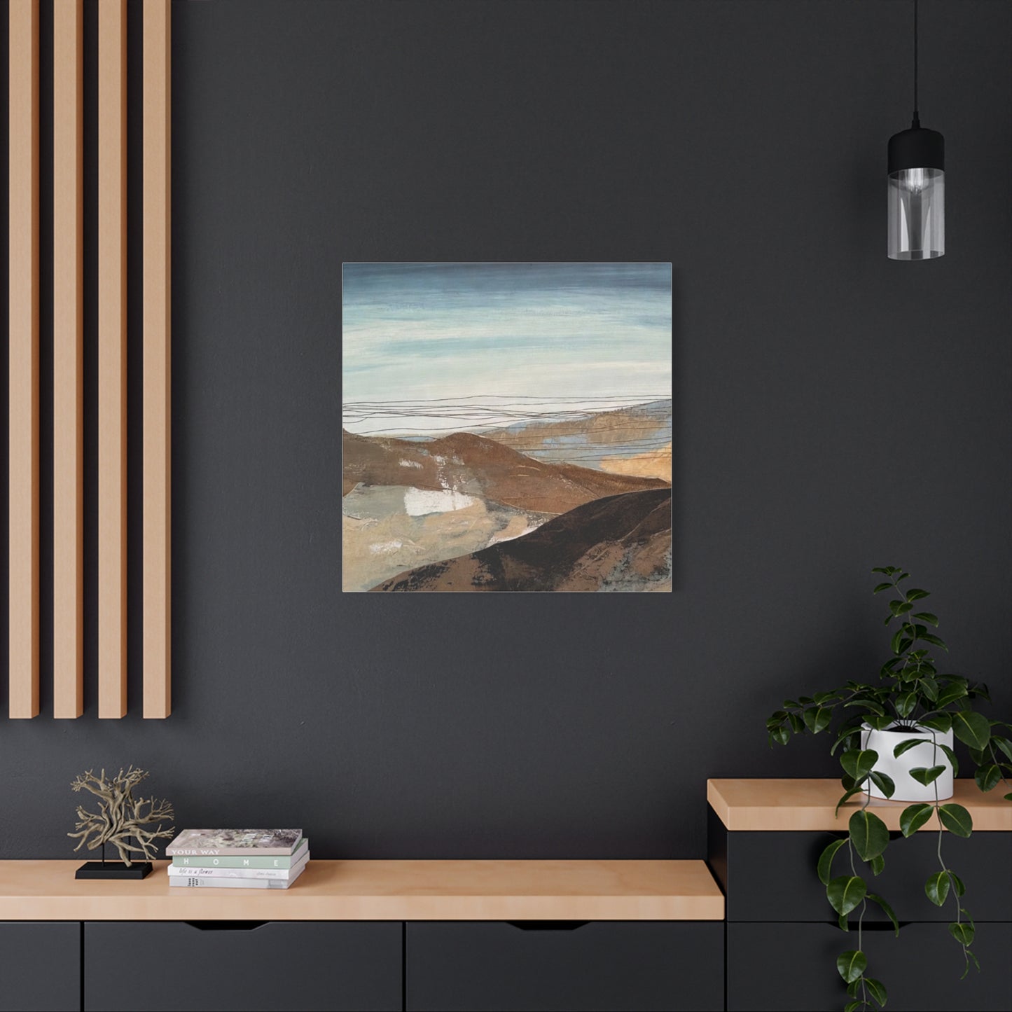 Abstract Landscape Matte Canvas Wall Art — Stretched 1.25"