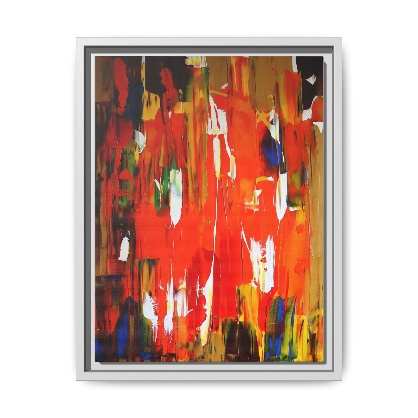 Burn baby burn by Norman Barrett Framed Matte Canvas Wall Art
