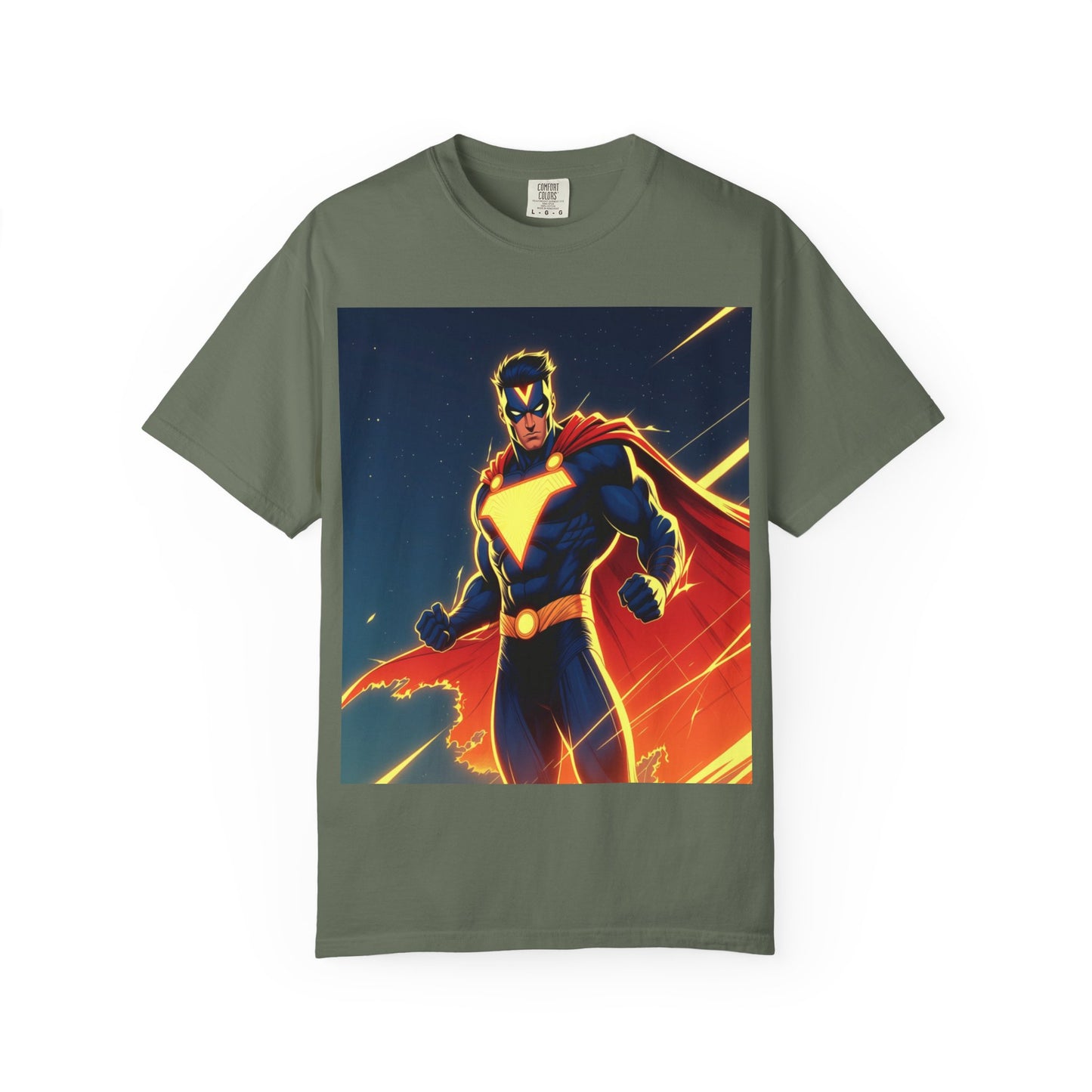 Superhero Graphic T-Shirt – Bold Cape Hero Design