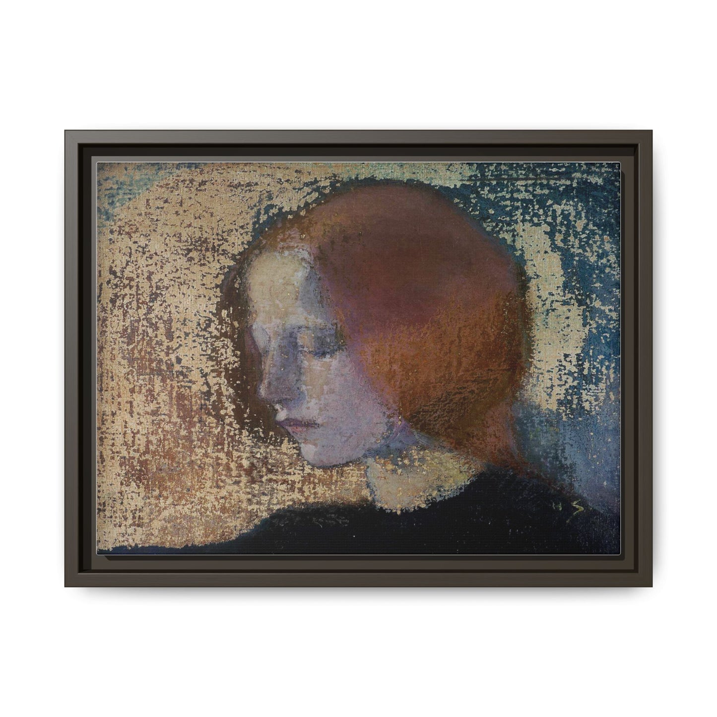 Fragment by Helena Schjerfbeck Framed Matte Canvas Art Print
