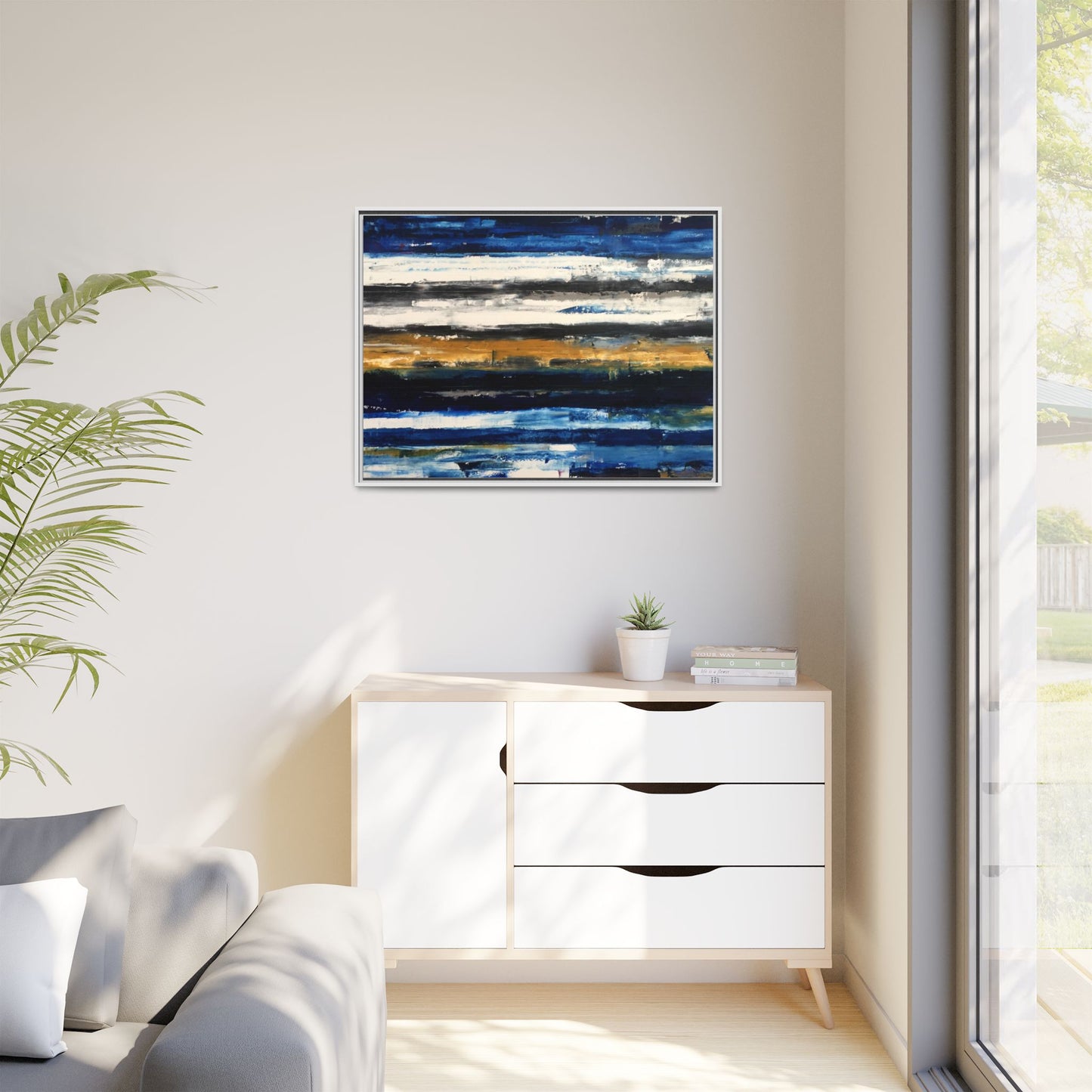 Tiny Buddha by Todd Williamson Framed Matte Canvas Abstract  Wall Art