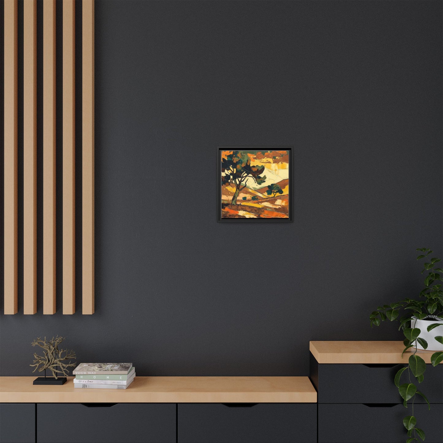 Framed Matte Canvas Landscape Art Print