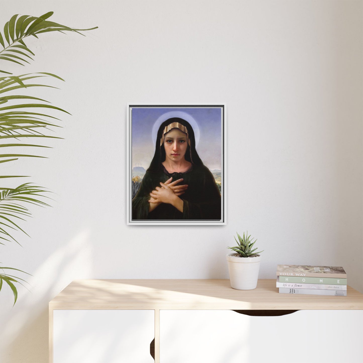 Virgo Solitudinis by William Adolphe Bouguereau Framed Matte Canvas Print