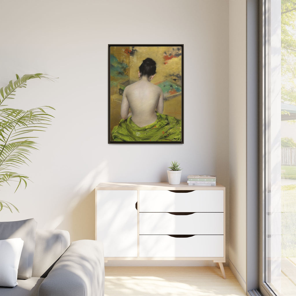 Study of Flesh Color and Gold by William Merritt Chase Framed Matte Canvas Art
