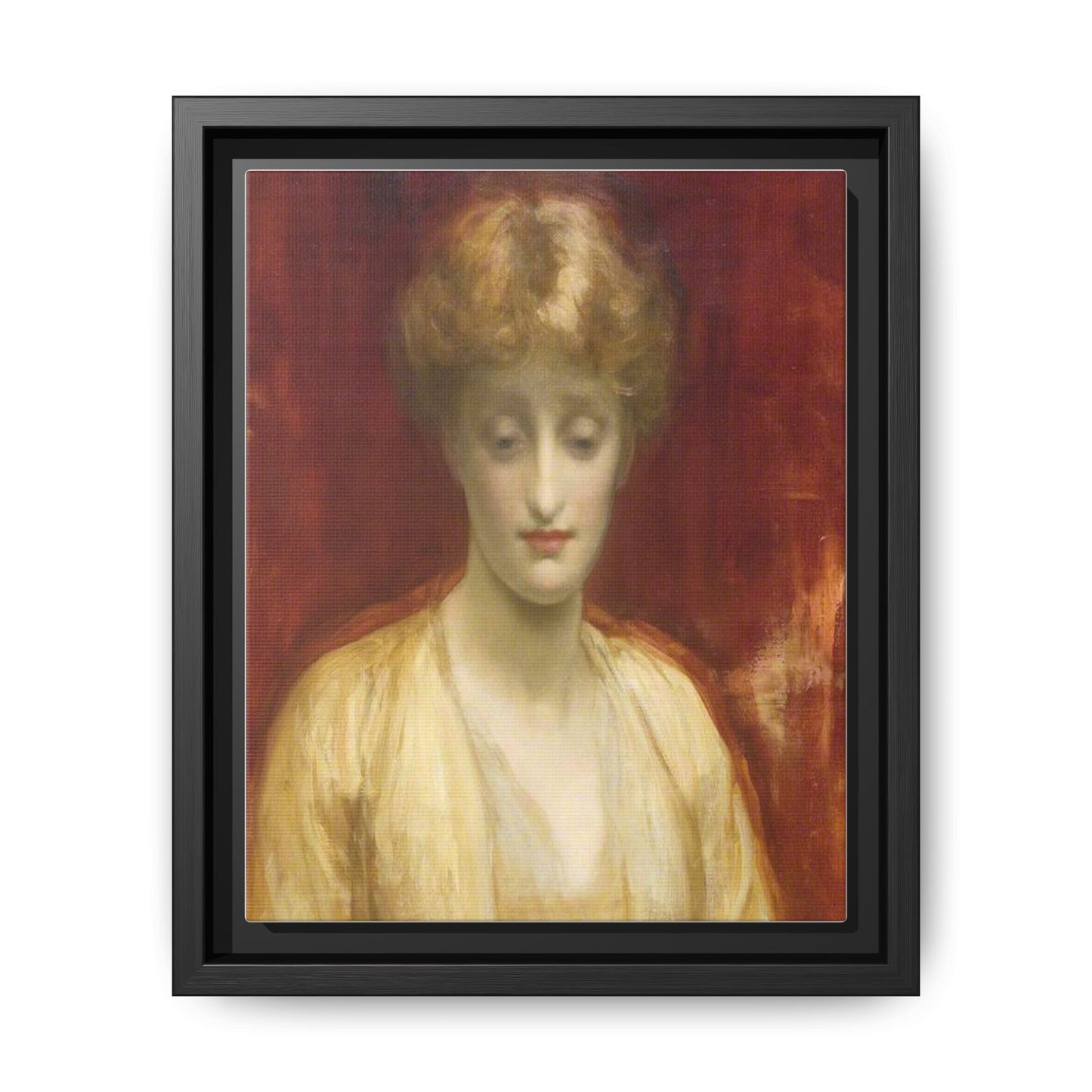 Mrs Williams by Lord Frederic Leighton Framed Matte Canvas Portrait Wall Art Print