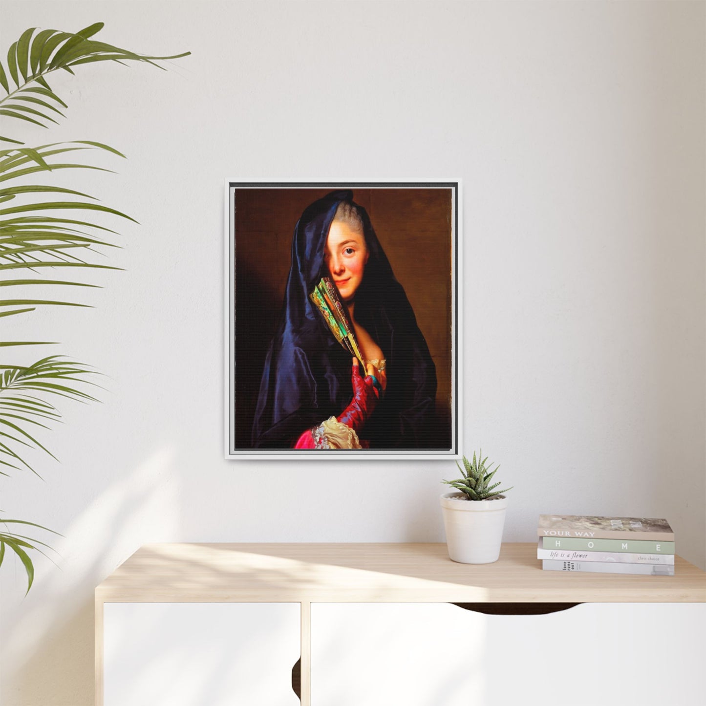 Framed Matte Canvas Wall Art — Classical Portrait Print