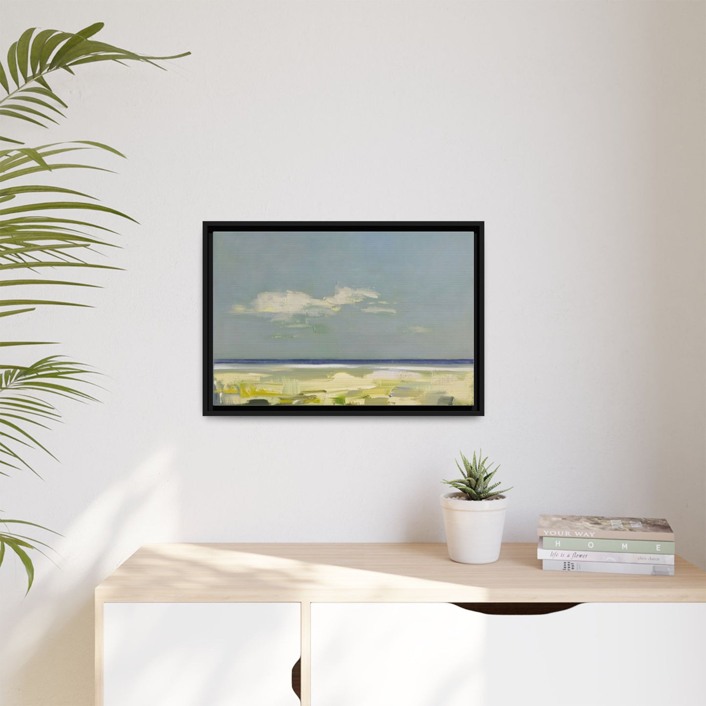 Coastal Calm Matte Canvas Framed Wall Art