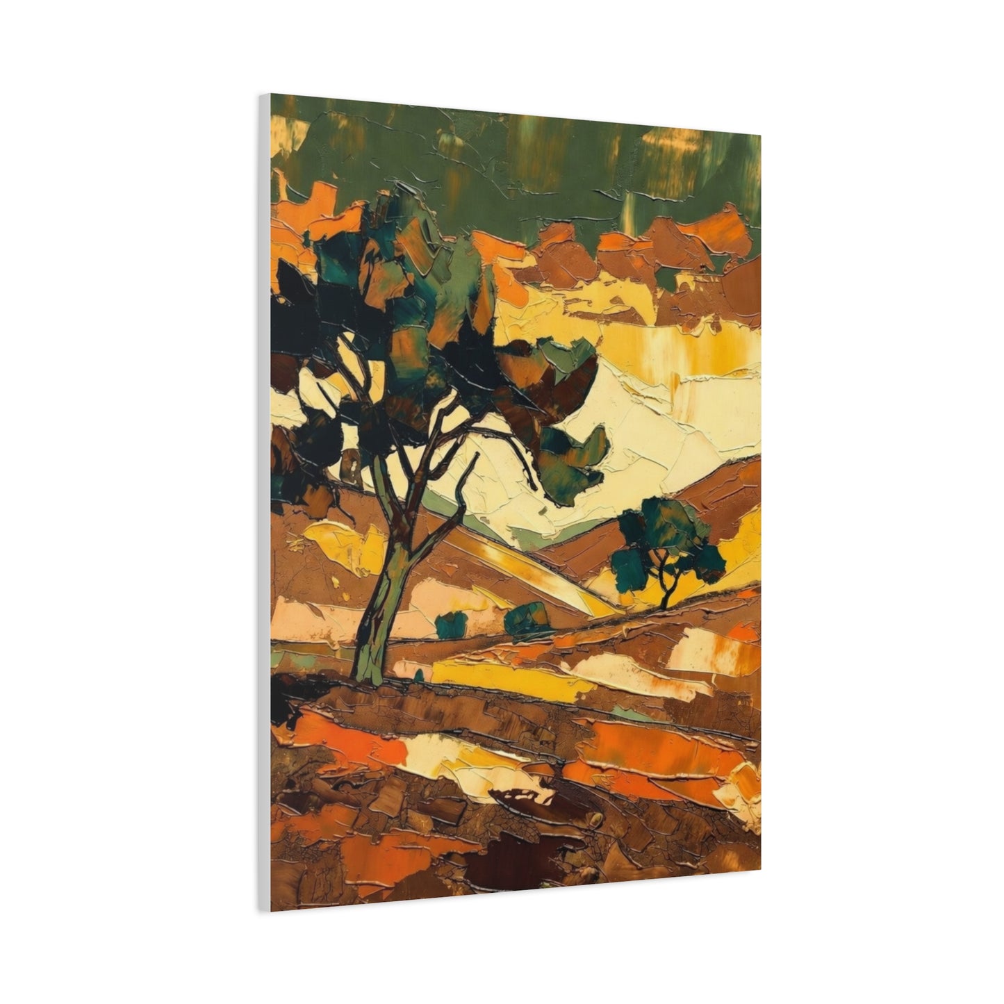 Abstract Autumn Landscape Canvas