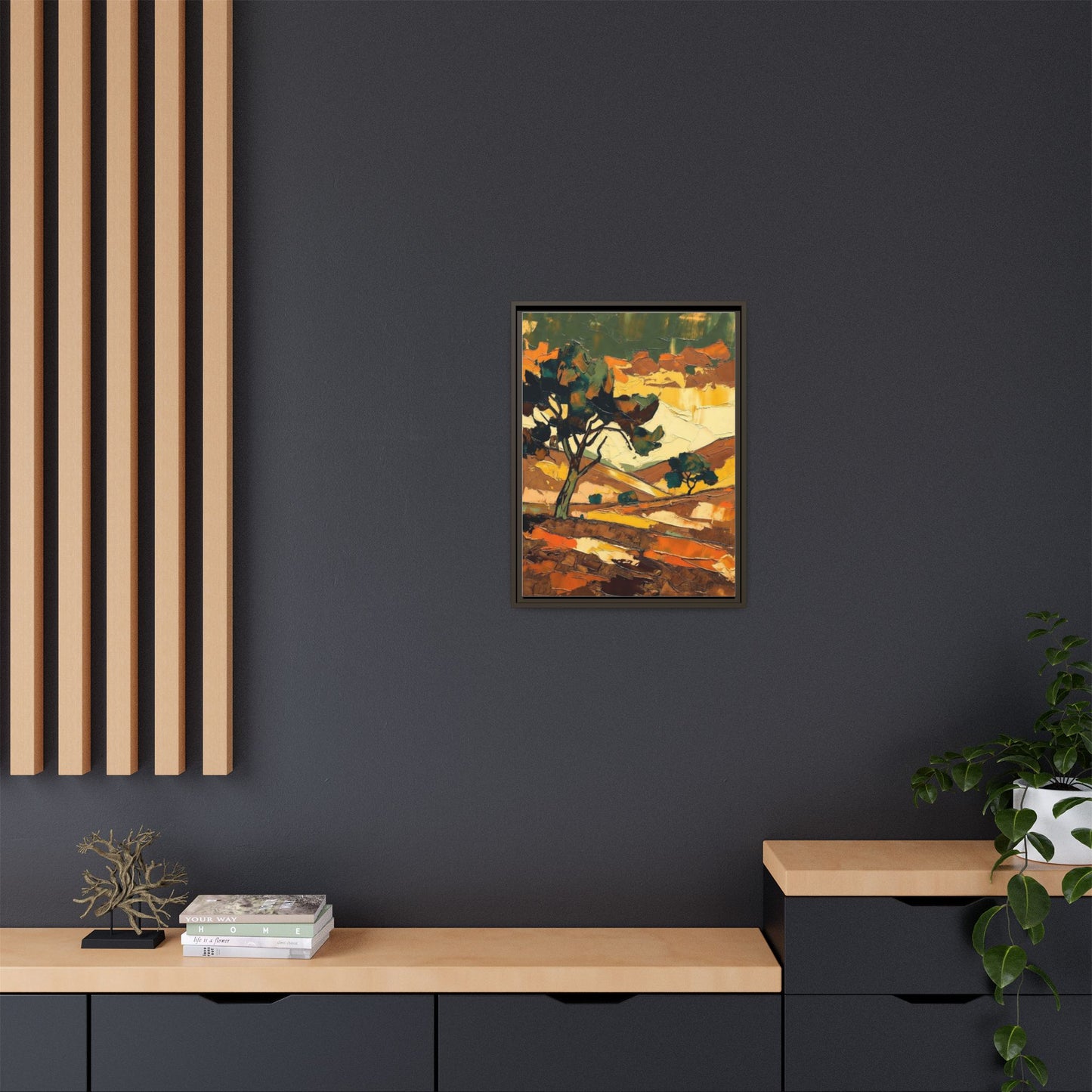 Framed Matte Canvas Landscape Art Print