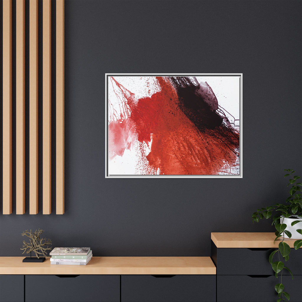 Flame by Natalija Miladinovic Matte Canvas Framed Wall Art