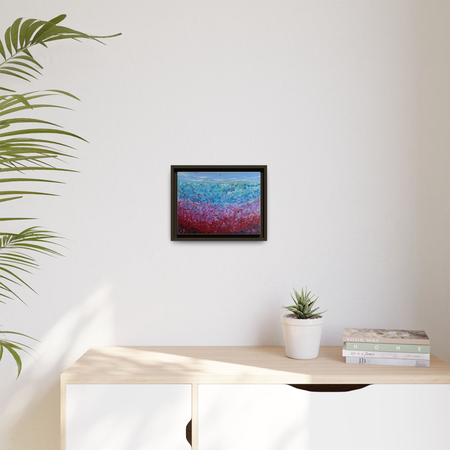 Bloom by Unknown Framed Matte Canvas Abstract Floral Field Wall Art
