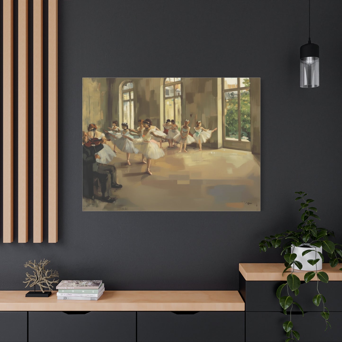 Ballet Rehearsal Matte Canvas