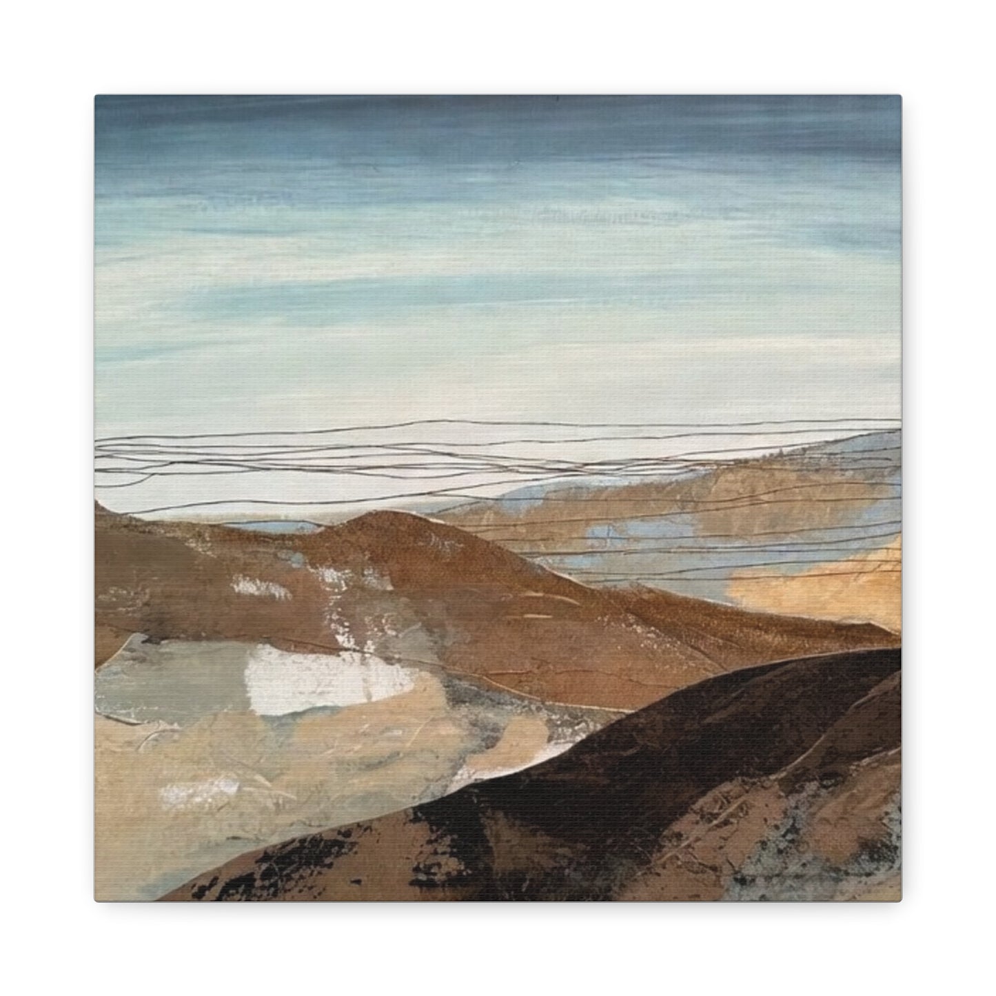 Abstract Landscape Matte Canvas Wall Art — Stretched 1.25"