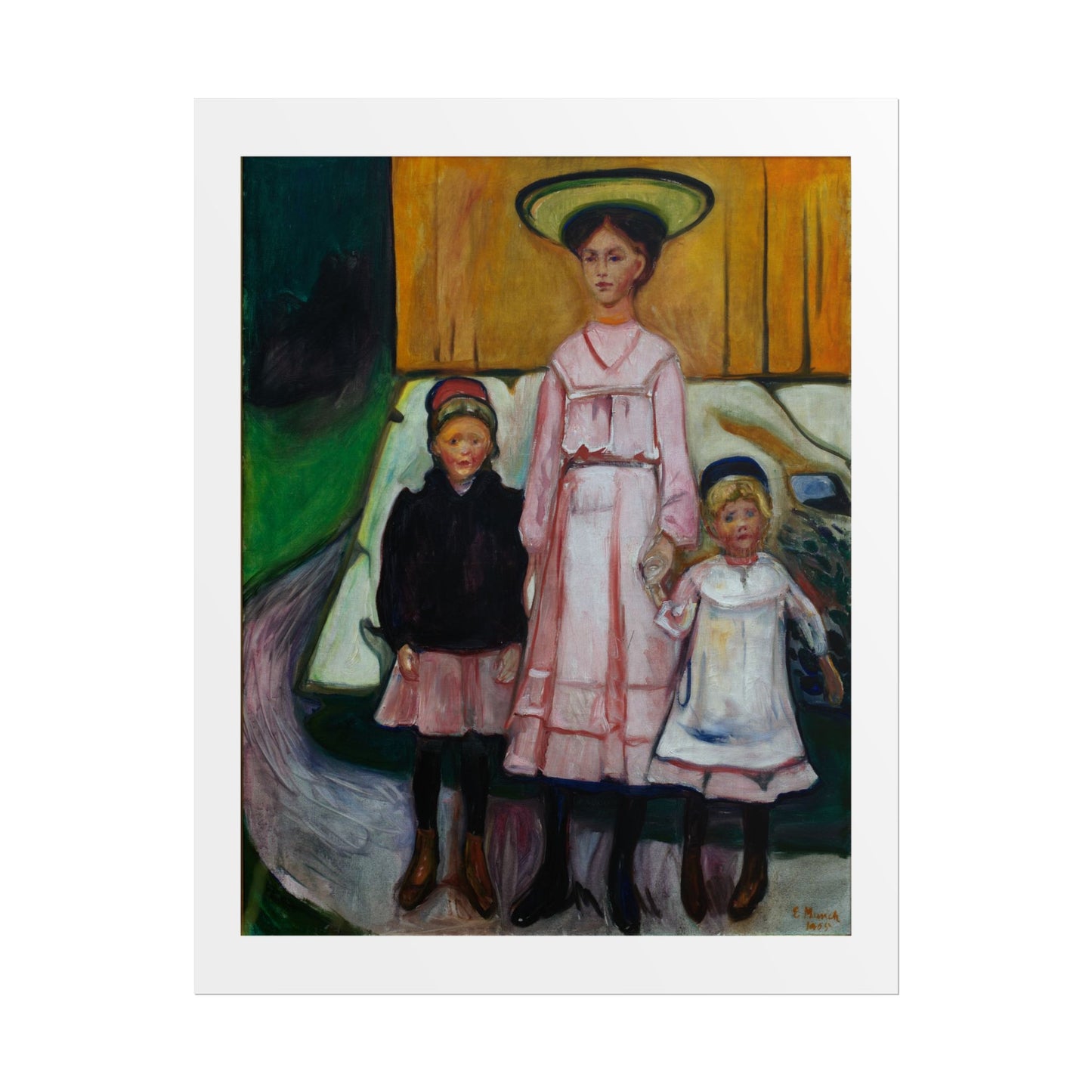 Three Children Thielska by Edvard Munch Wall Art Print