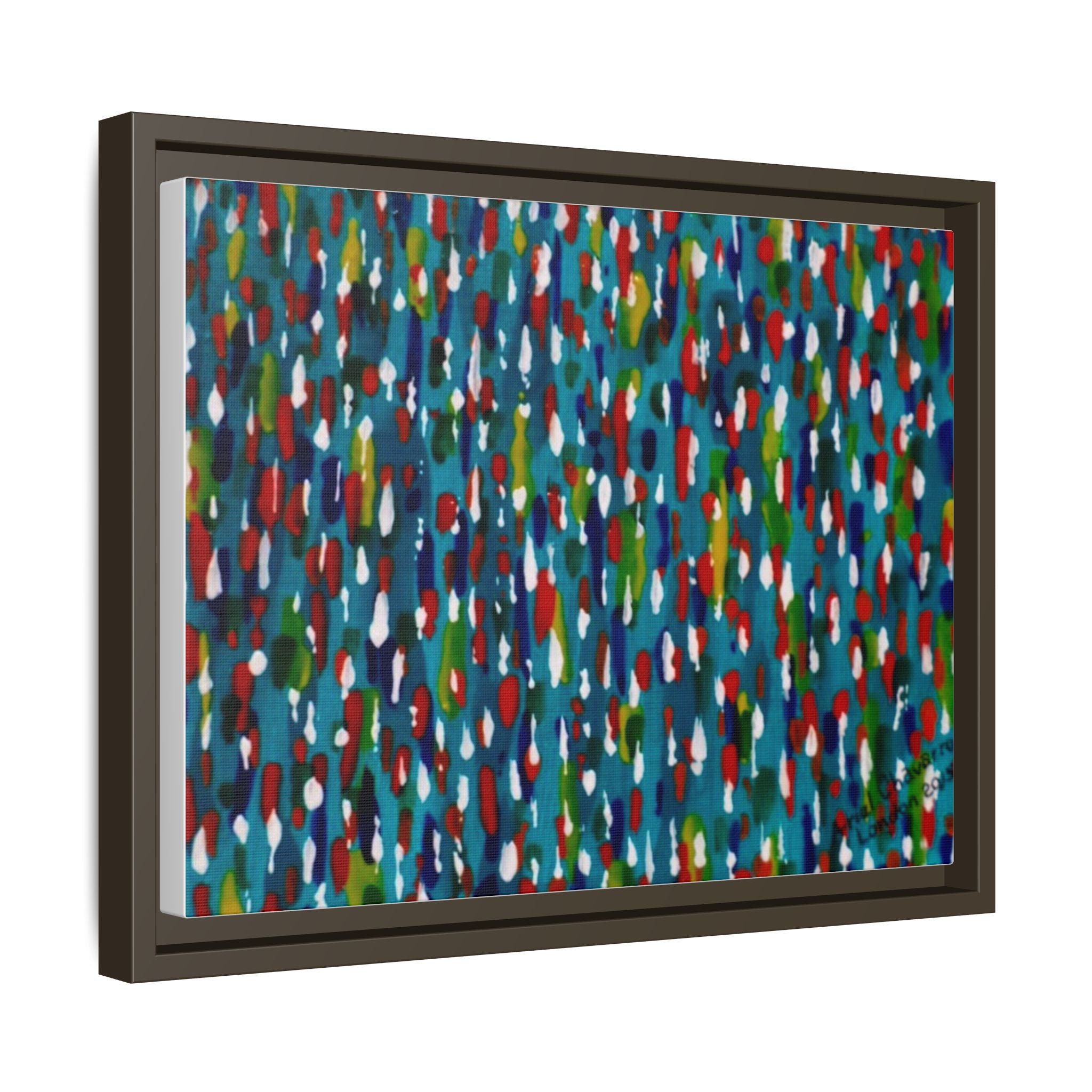 Colours Of The Soul Reflecting On Water by Ariel Chavarro Avila Matte Canvas Framed Art
