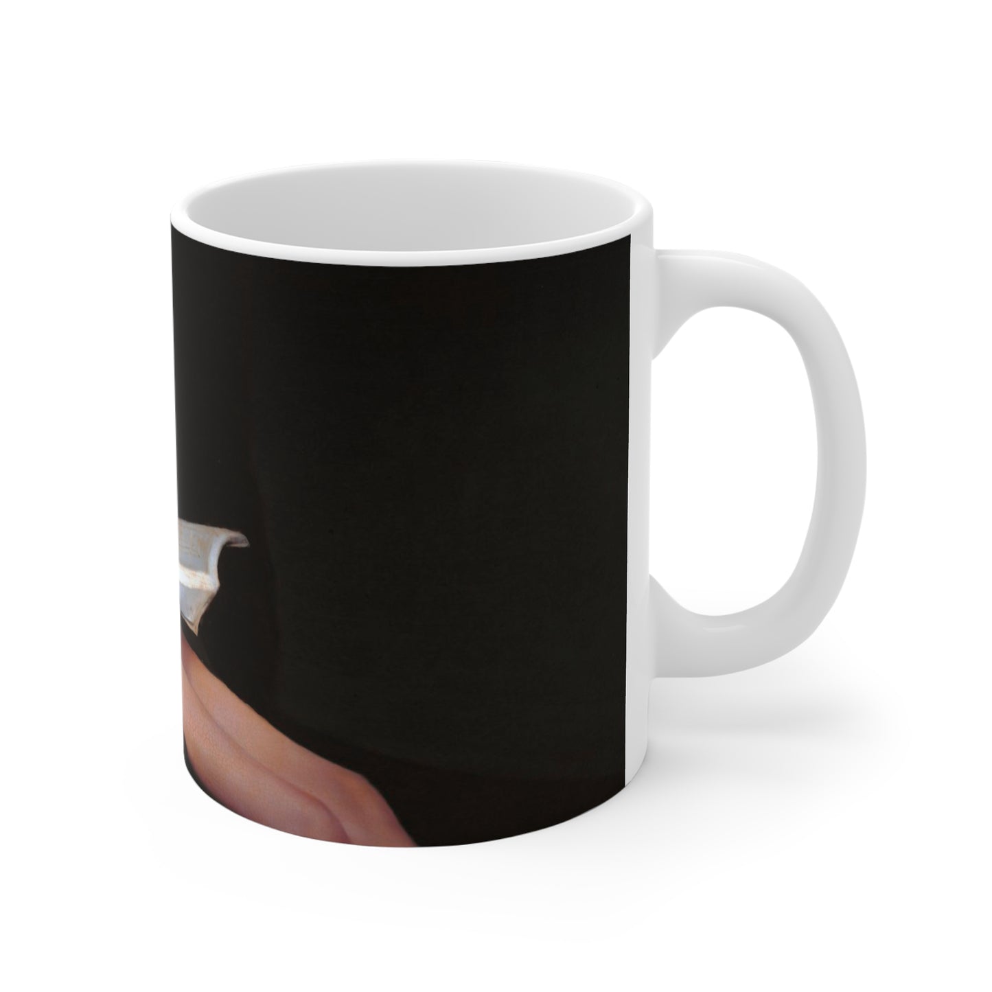 Nude Reading Art Mug — Vintage Boudoir Ceramic Coffee Cup