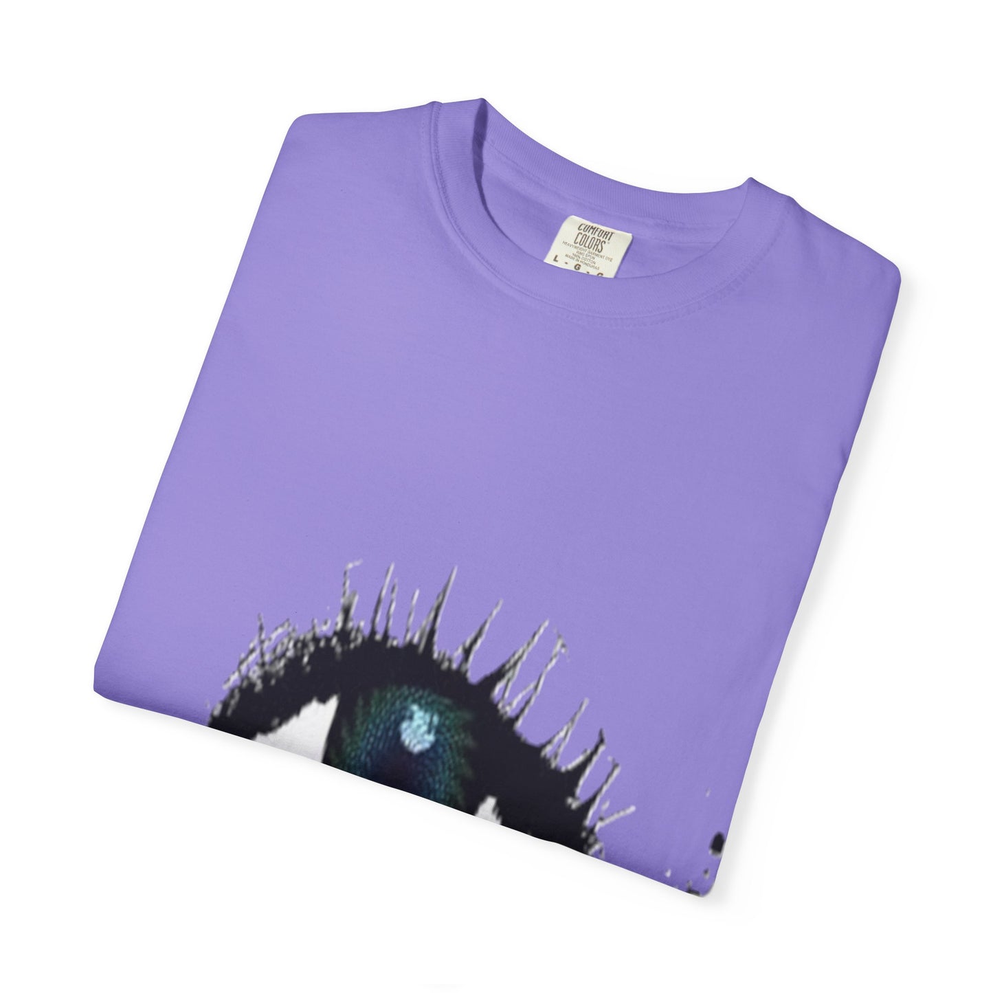 Eye Graphic T-Shirt — Blue Iris Grunge Art Tee
