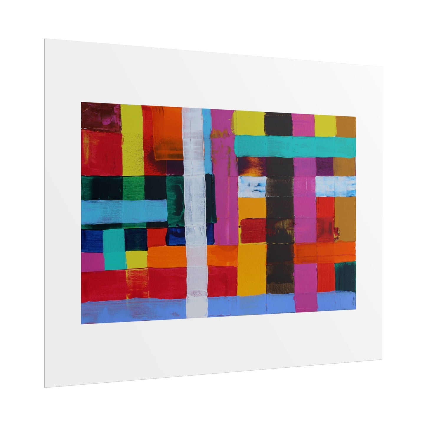 Farbfeld Malerei (Acryl) by Unknown Artist Wall Art Print