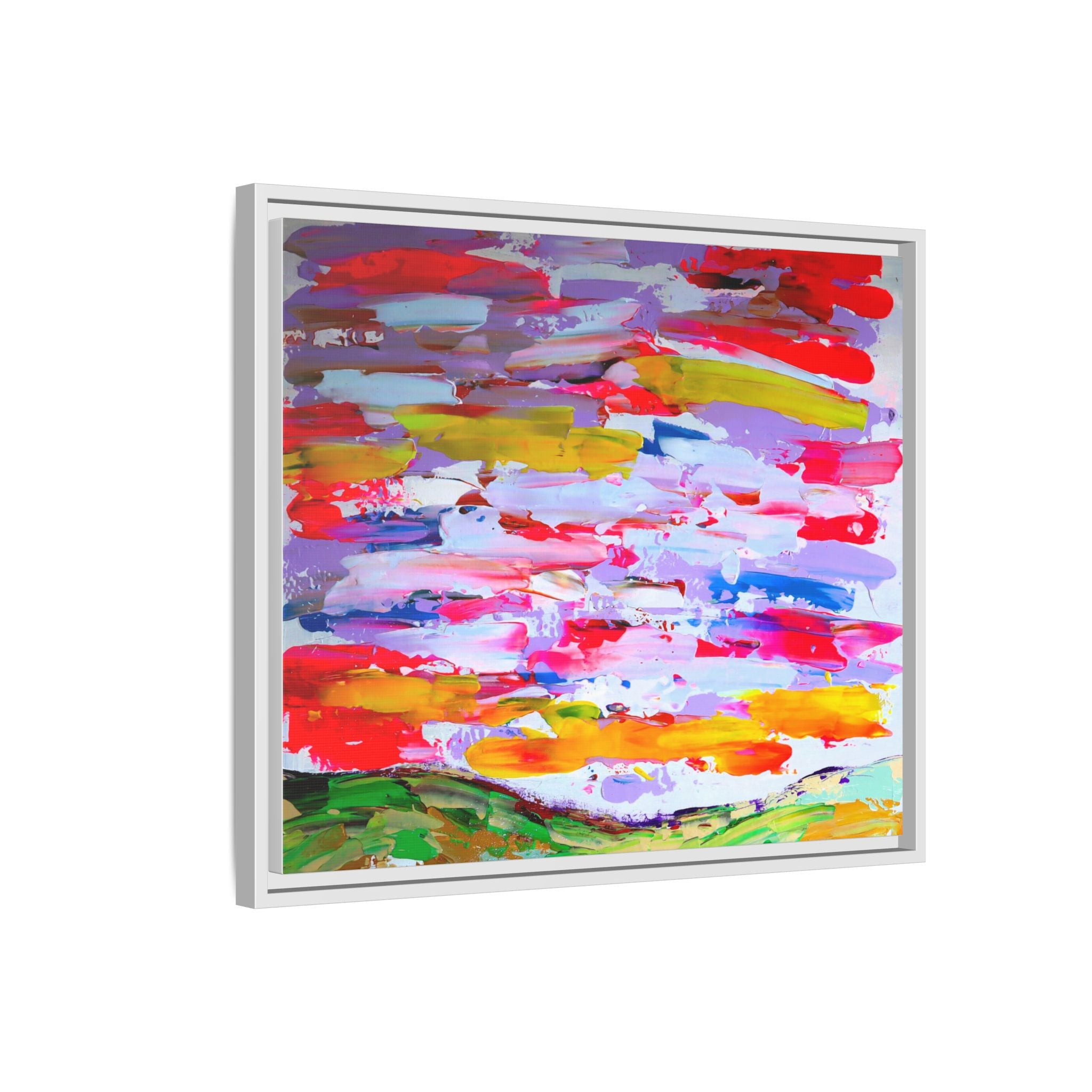 Sunny day in may by Norman Barrett Framed Matte Canvas Wall Art